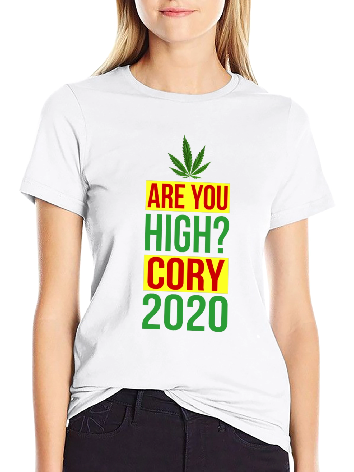 Black Are You High? Funny Graphic T-Shirt view 9