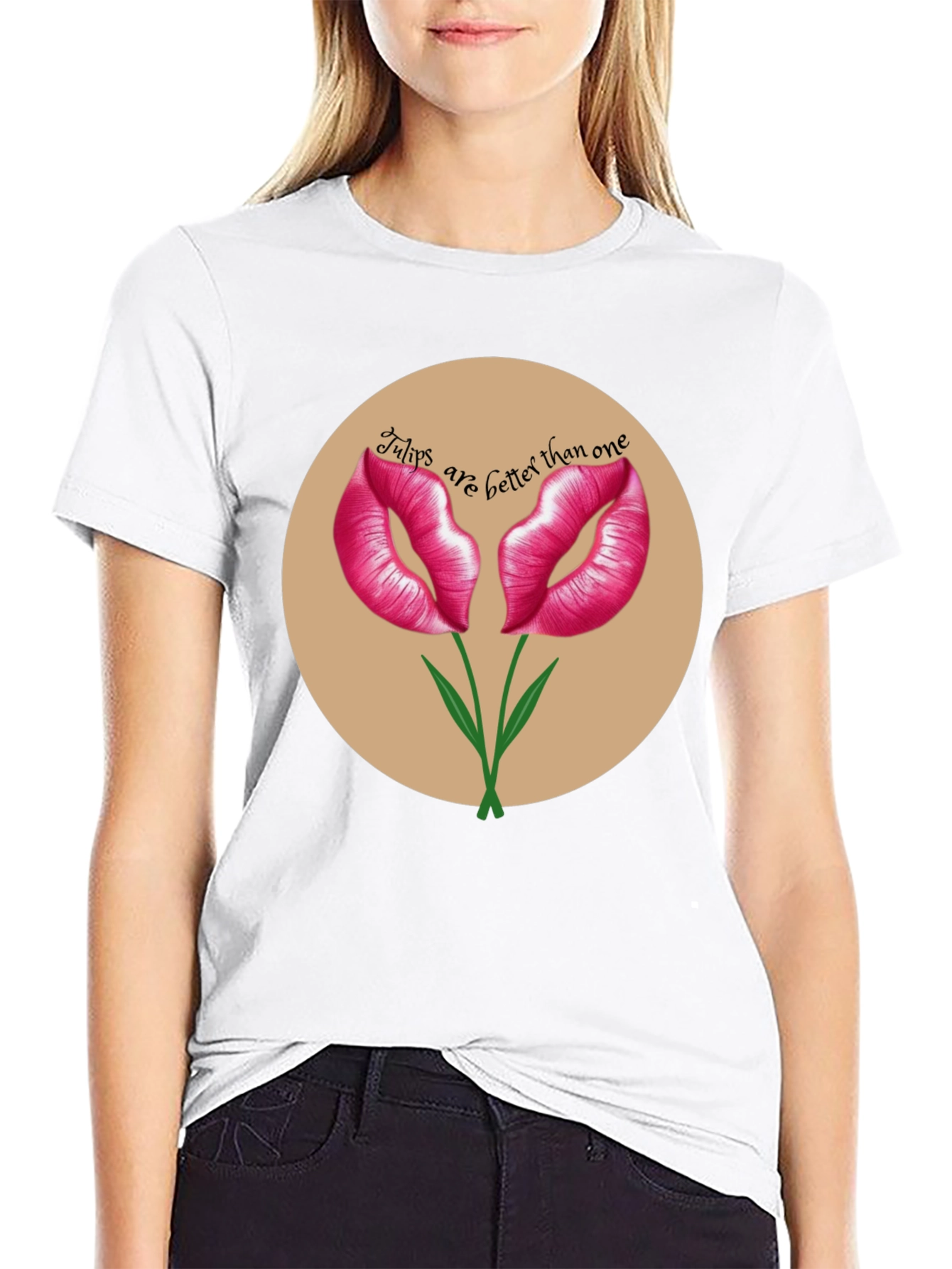 Black Tulips Are Better Than One Black T-Shirt view 9