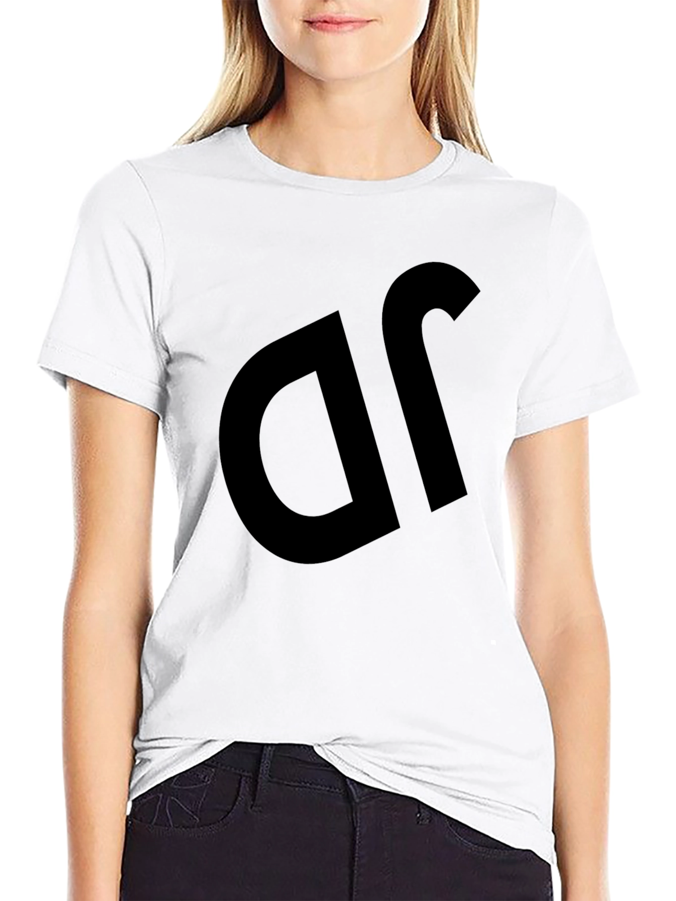Black Black T-Shirt with Bold Logo view 9