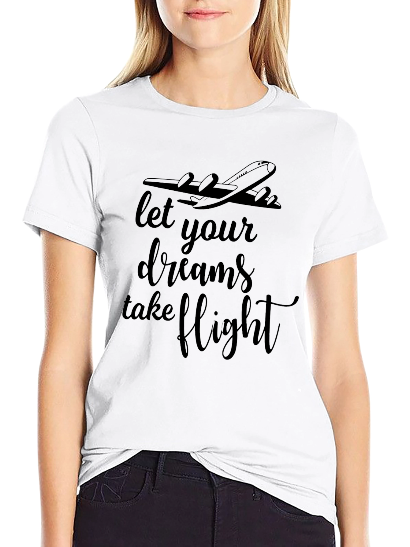 Black Dream Flight Graphic Tee - Pilot Inspiration view 9