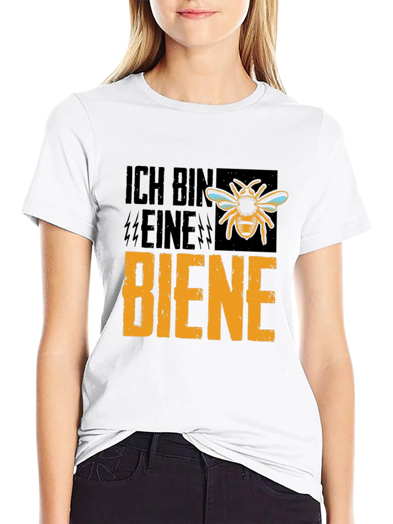Black Ich Bin Eine Biene T-Shirt - Funny Bee Keeper Tee view 9