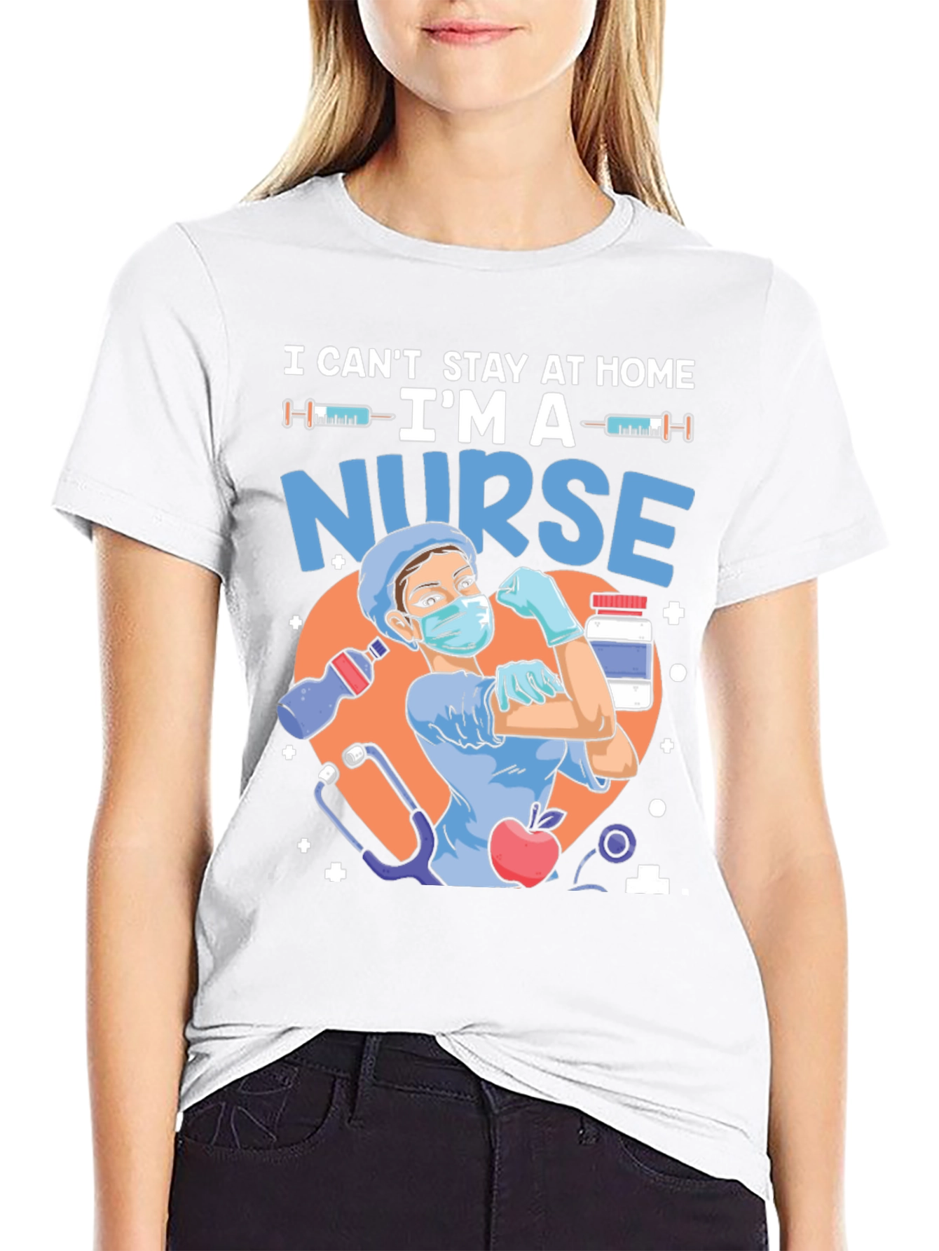 Black Nurse Graphic T-Shirt - Hero Apparel view 9