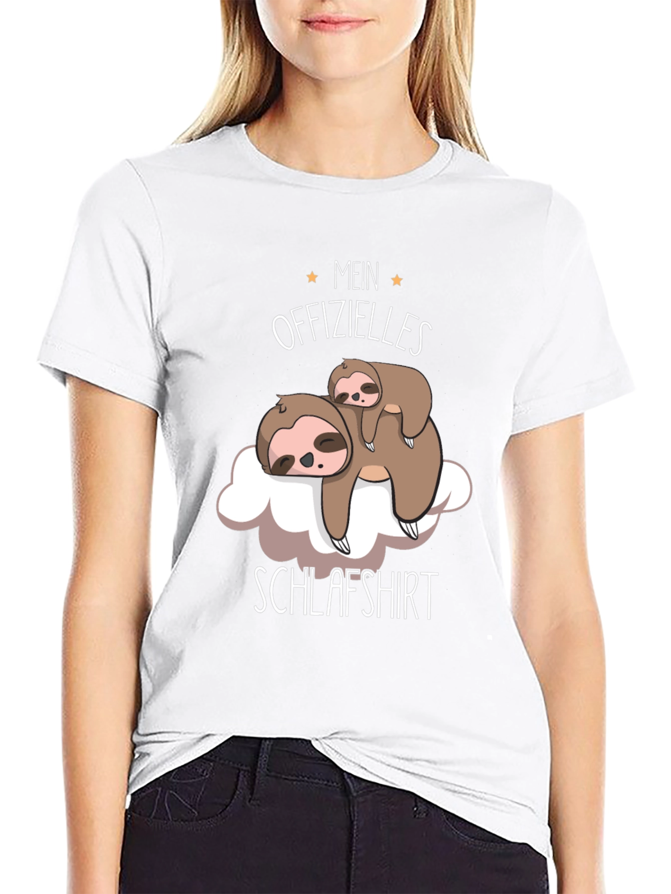 Black Funny Sloth Sleeping Shirt - Mein Offizielles Schlafshirt view 9