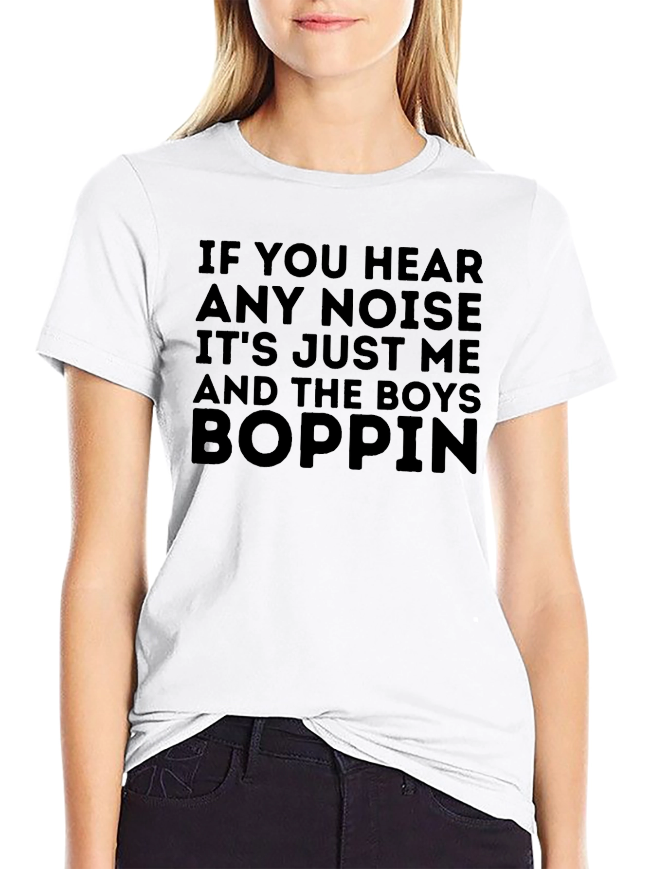 Black Boppin' Crew Neck T-Shirt view 9