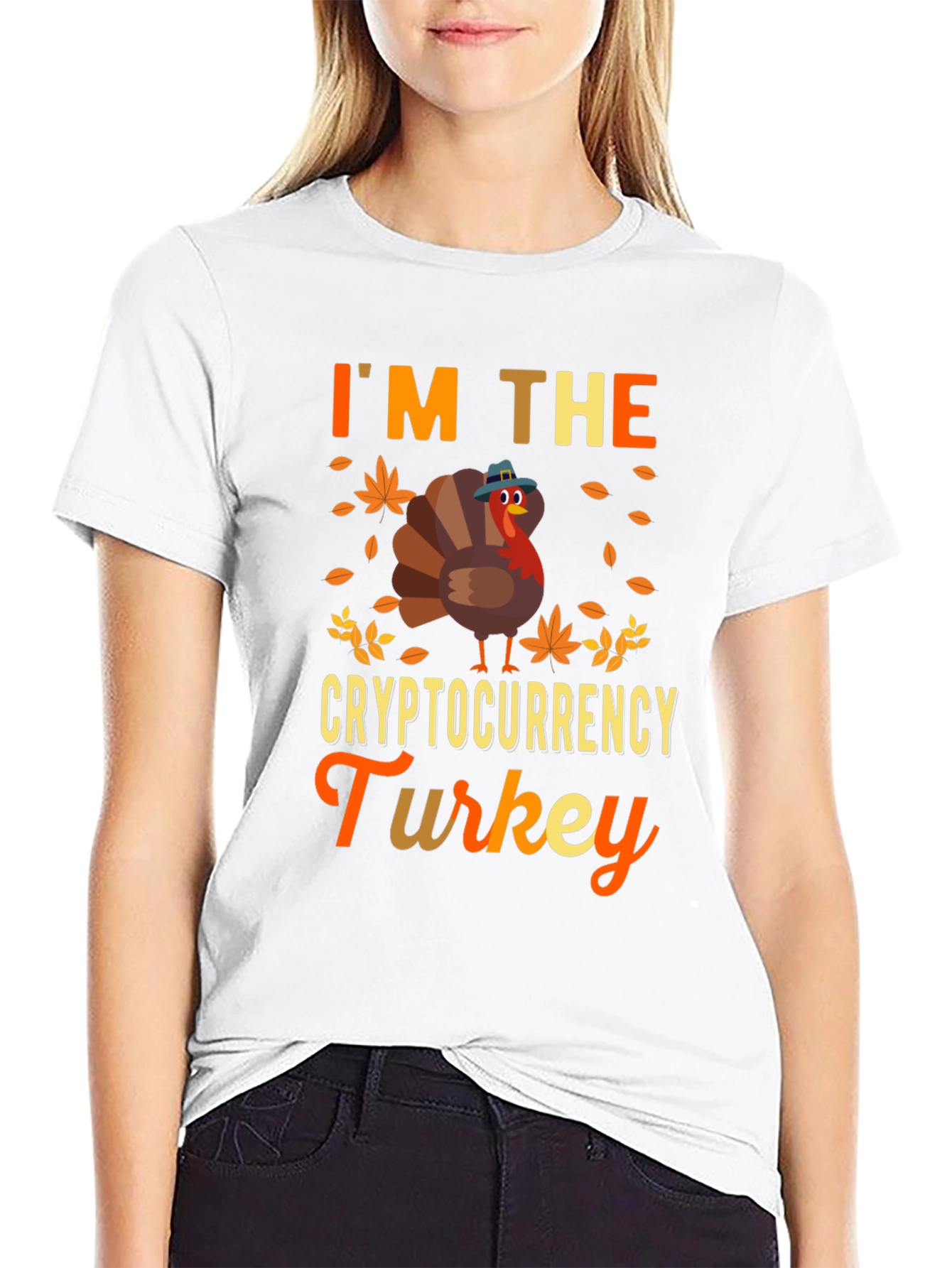 Black Cryptocurrency Turkey T-Shirt view 9