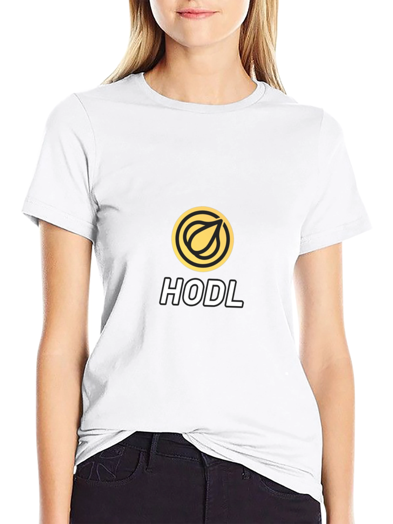 Black HODL Crypto T-Shirt - Black Bitcoin Tee view 9