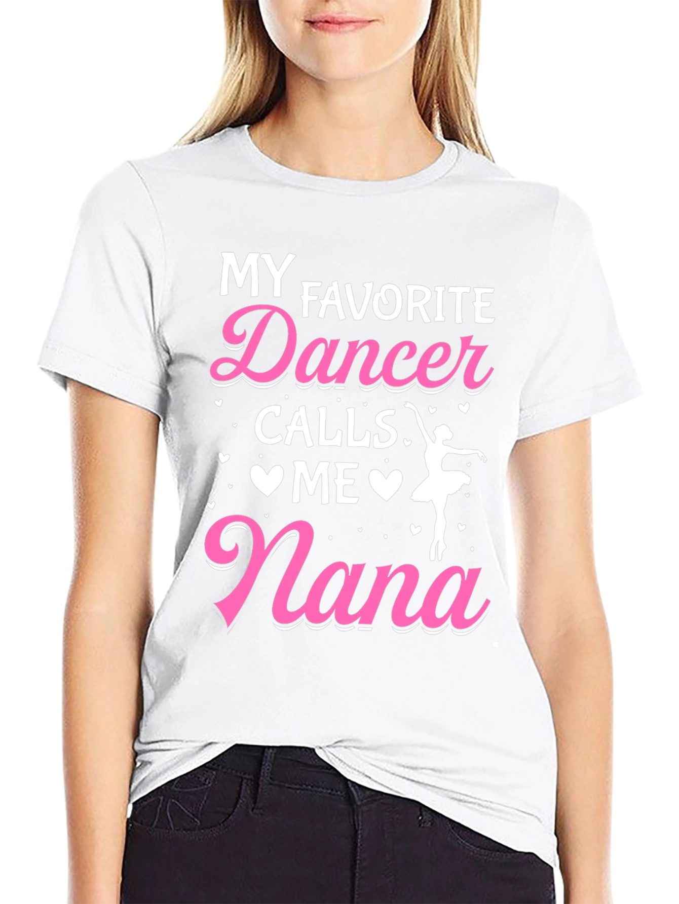 Black My Favorite Dancer Calls Me Nana Graphic Tee view 9