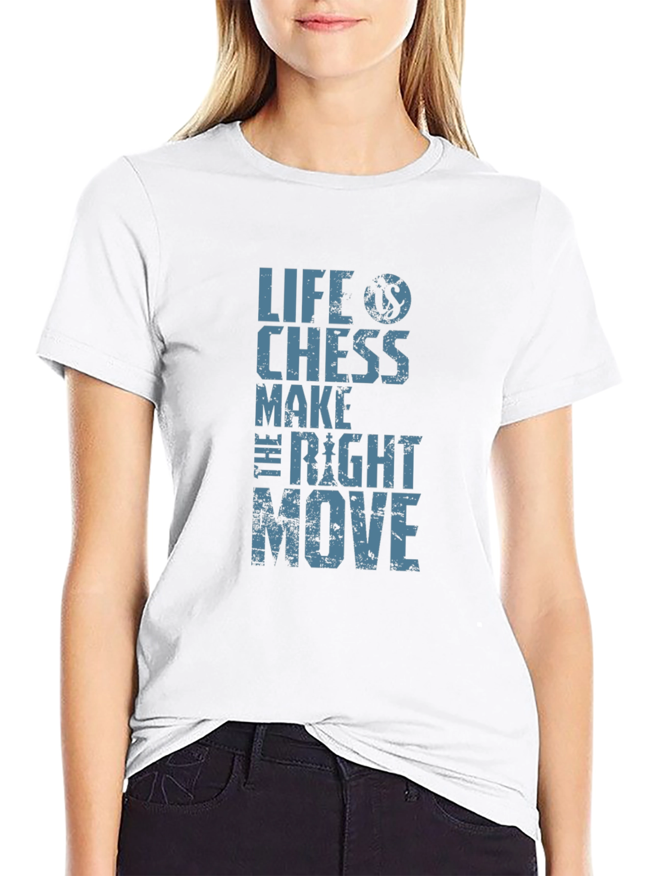 Black Life is Chess Graphic T-Shirt - Make the Right Move! view 9