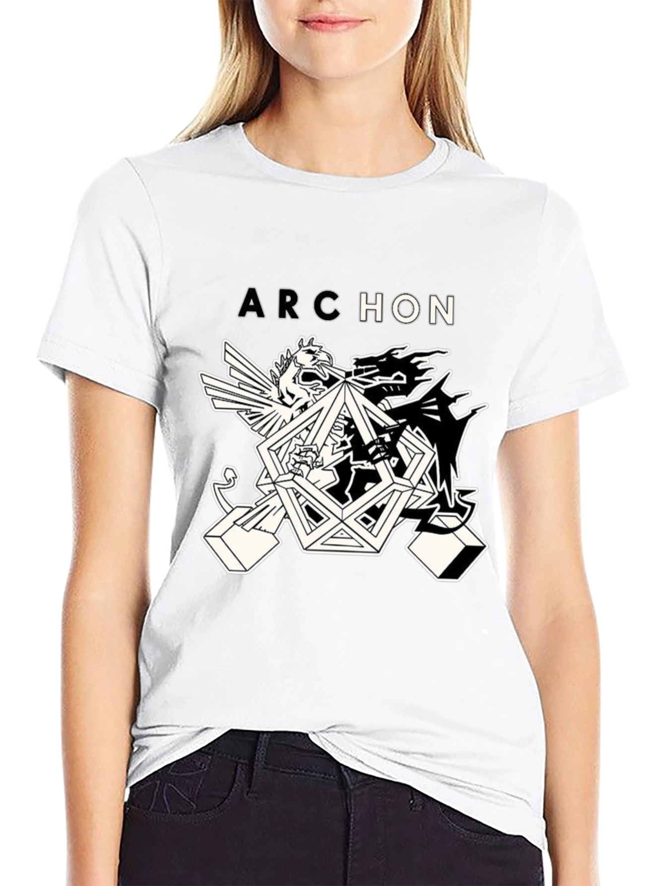 Black Archon Graphic Tee - Black Cotton Blend view 9