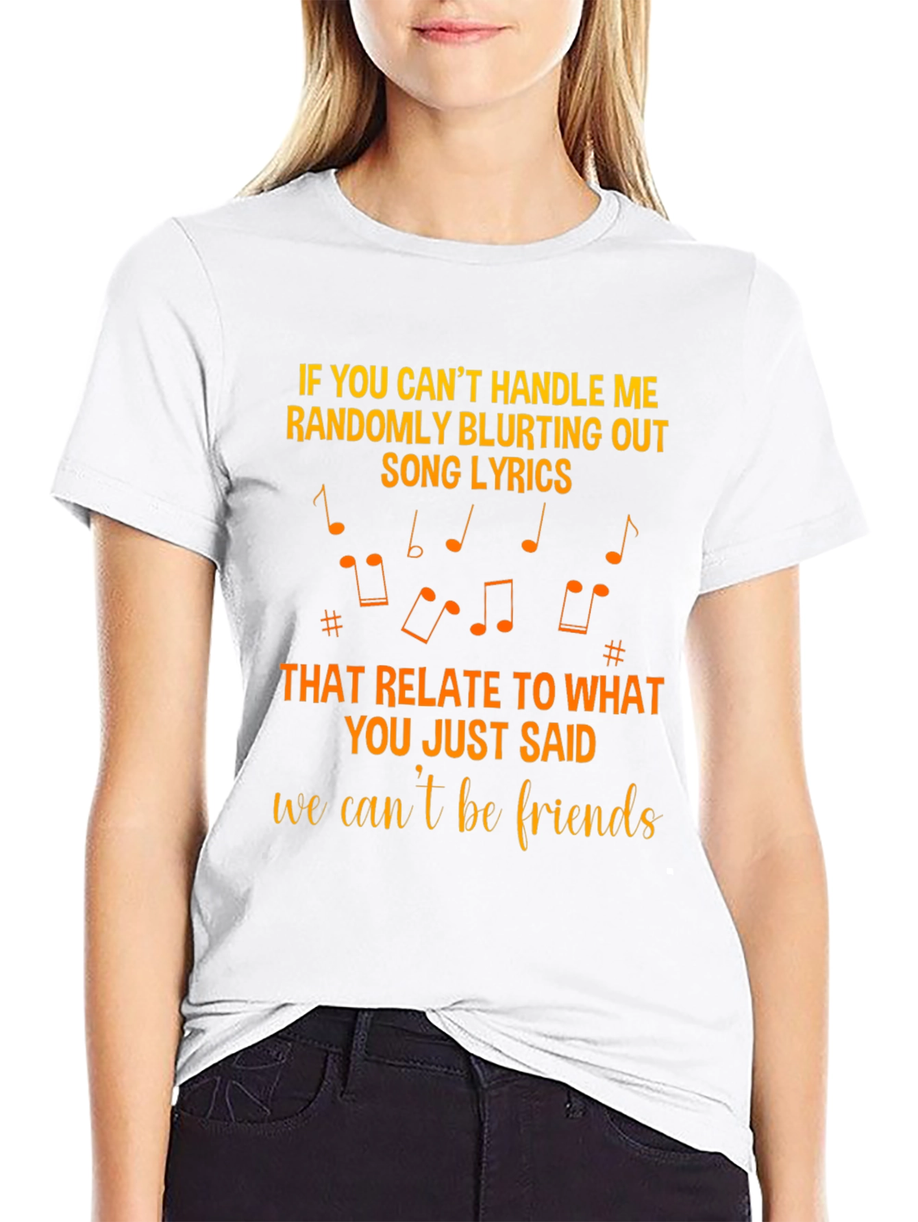 Black Song Lyrics T-Shirt: If You Can't Handle Me view 9