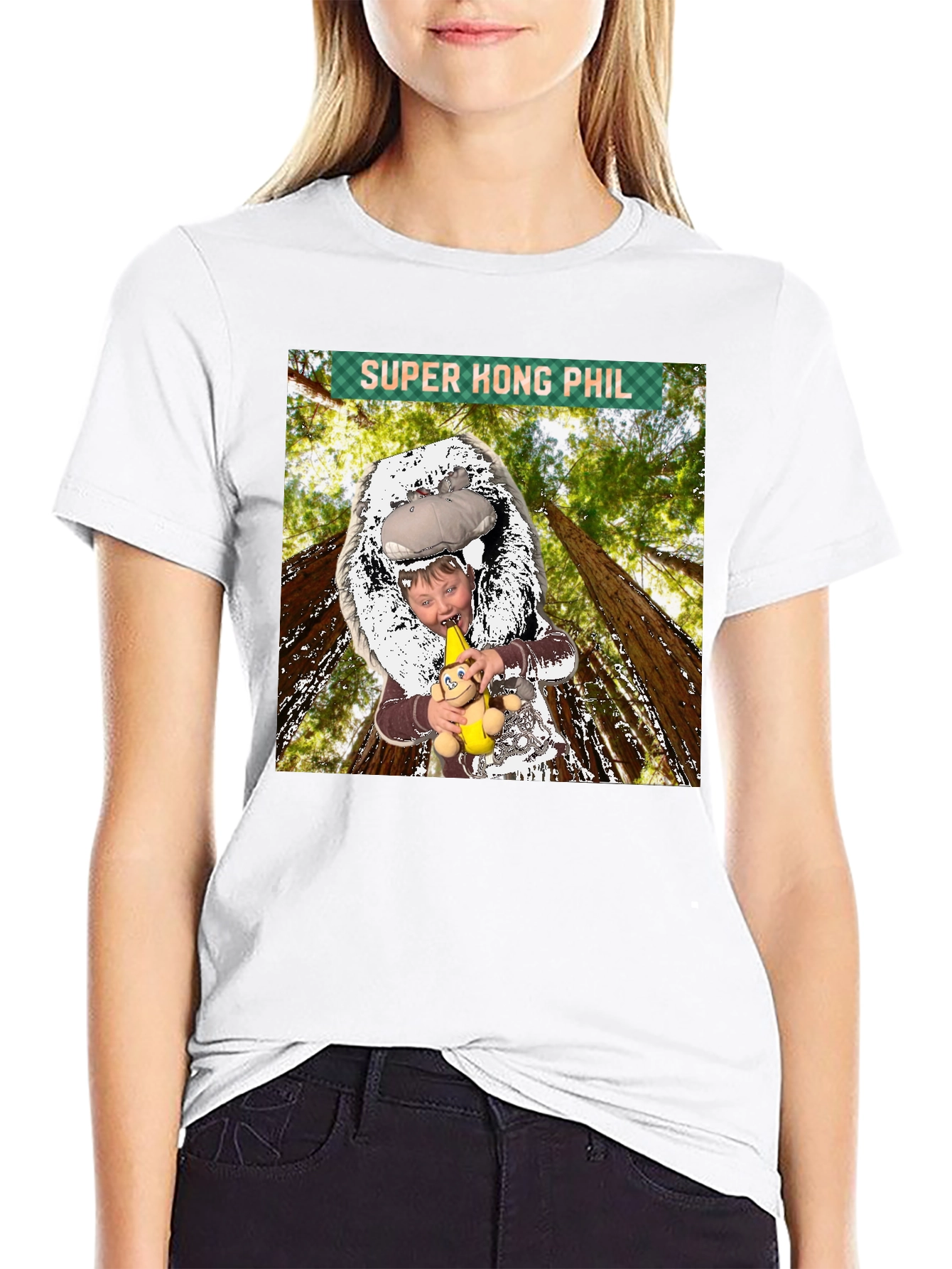 Black Super Hong Phil Graphic Tee - Funky T-Shirt view 9