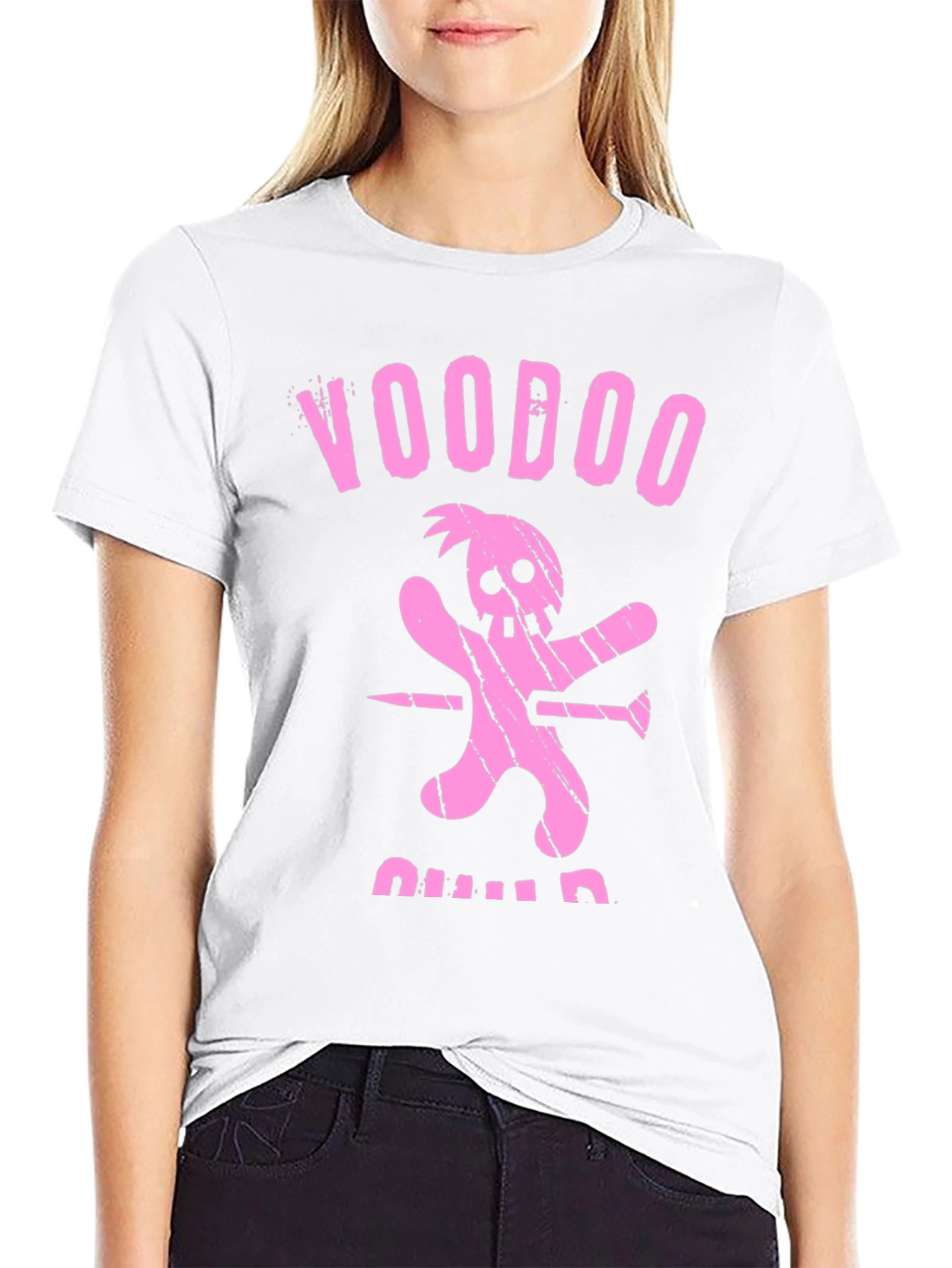 Black Voodoo Child Graphic T-Shirt view 9