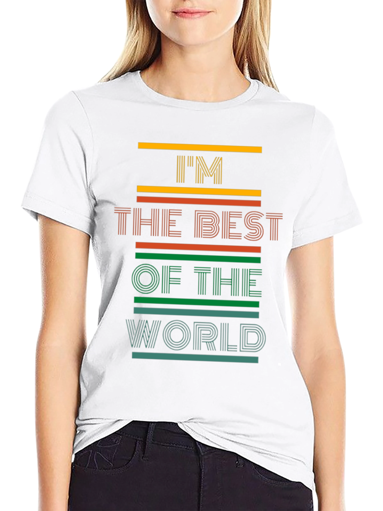 Black I'm The Best Of The World Men's Graphic Tee view 9