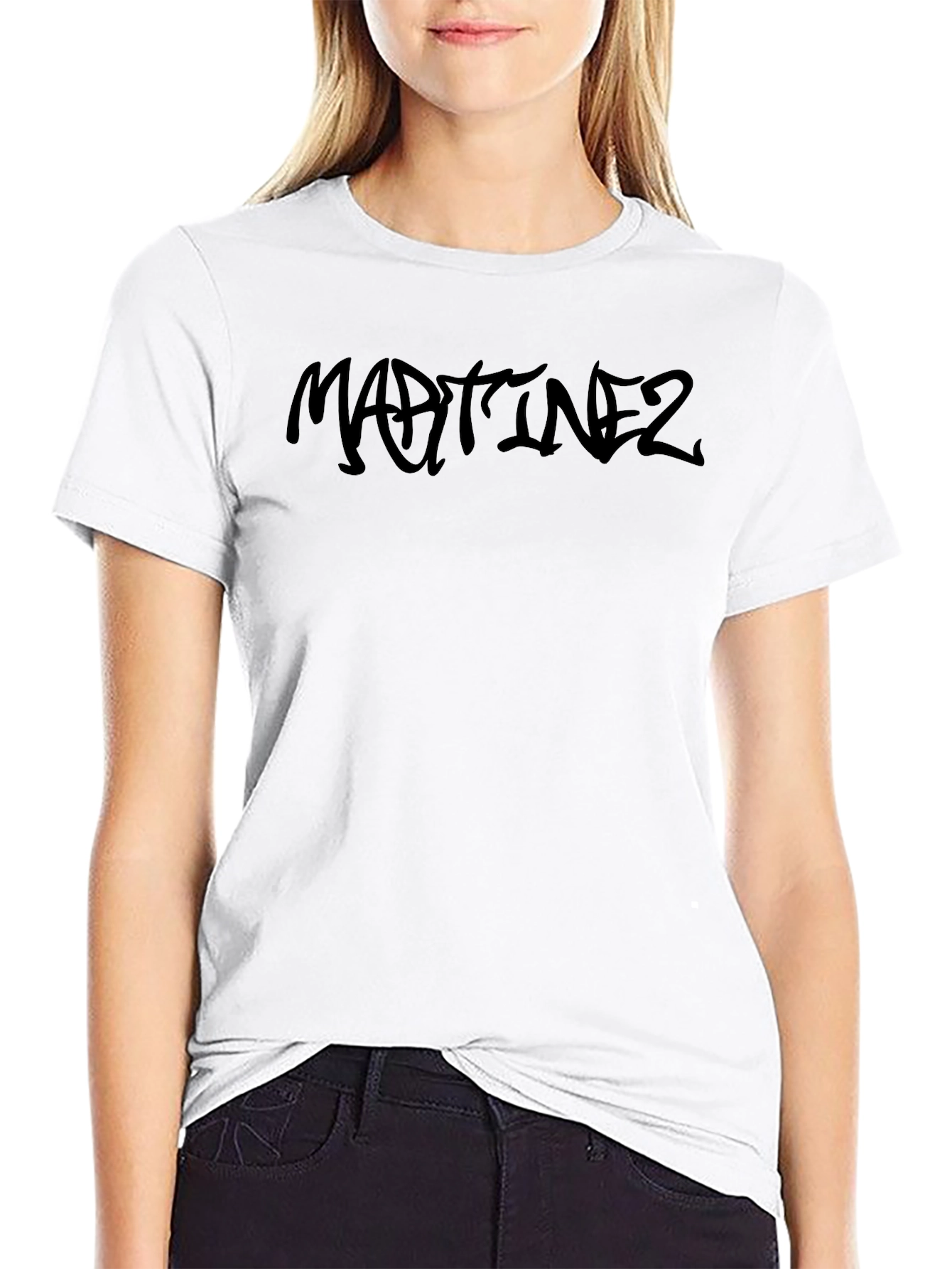 Black Martinez Black Graphic Print T-Shirt view 9