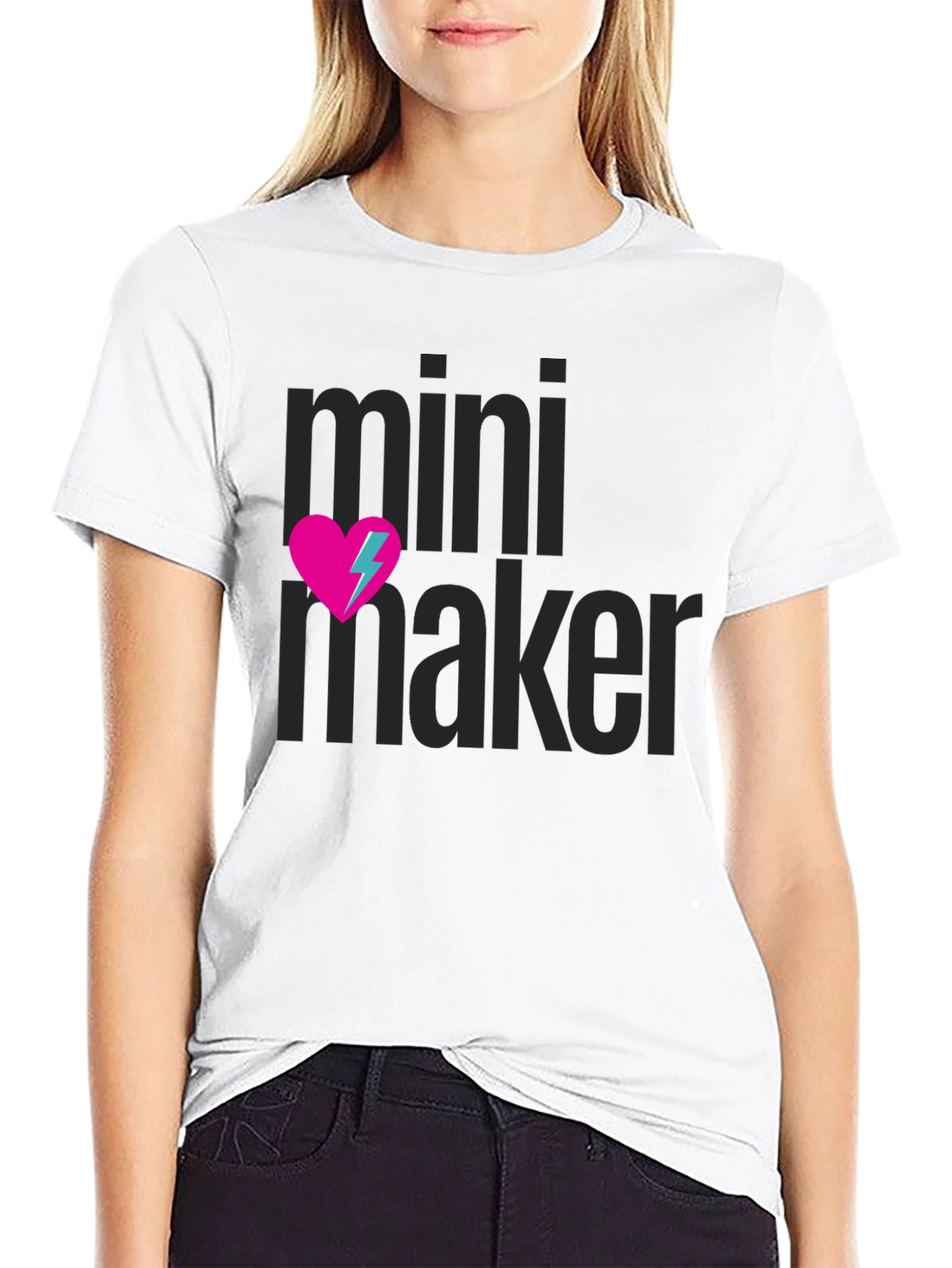 Black Mini Maker Graphic T-Shirt view 9