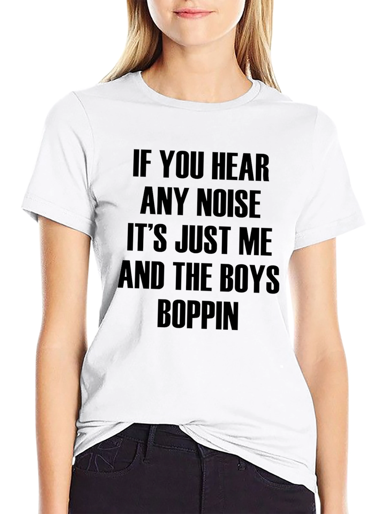 Black If You Hear Any Noise T-Shirt view 9