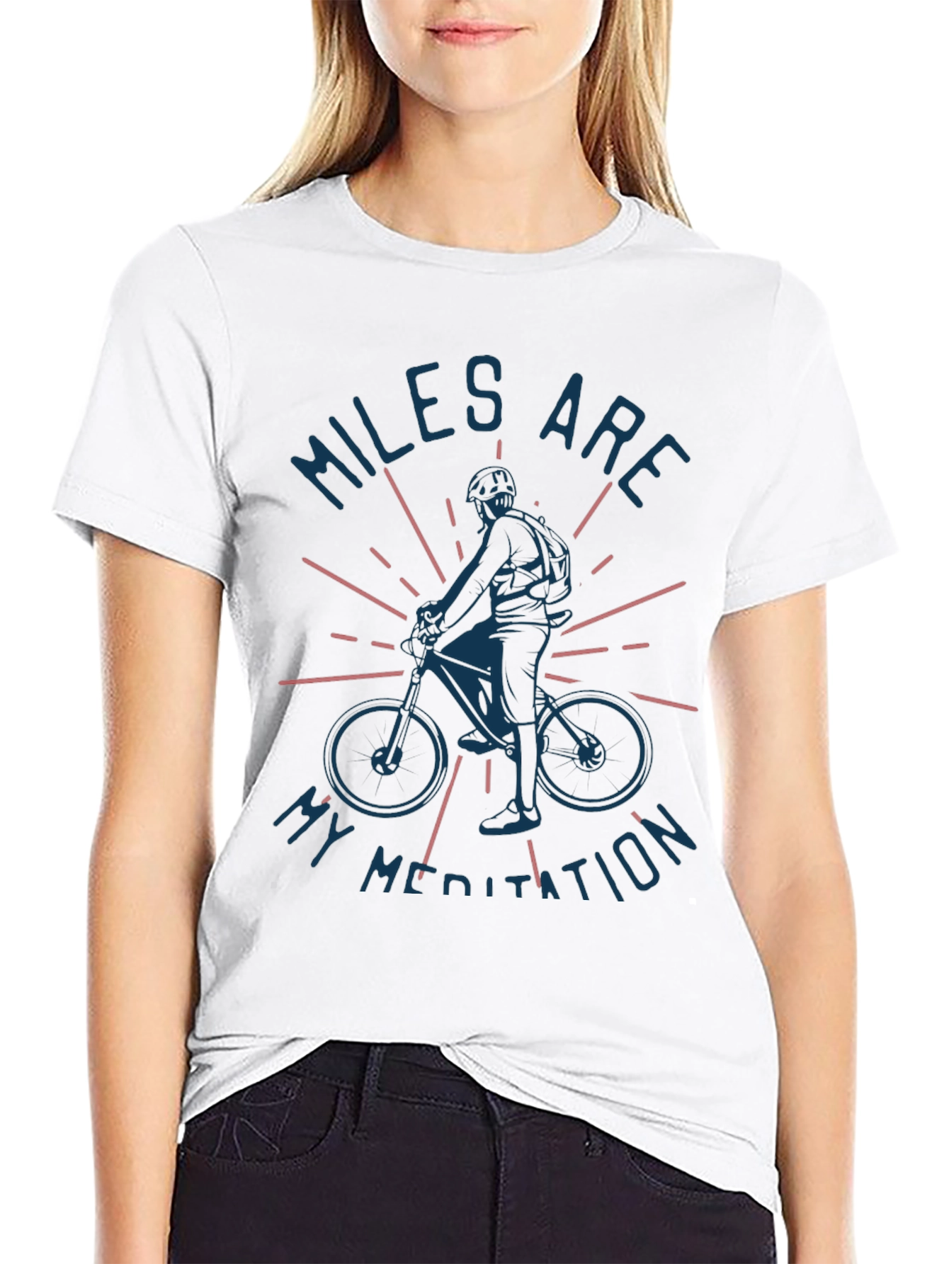 Black Miles Are My Meditation Graphic T-Shirt view 9