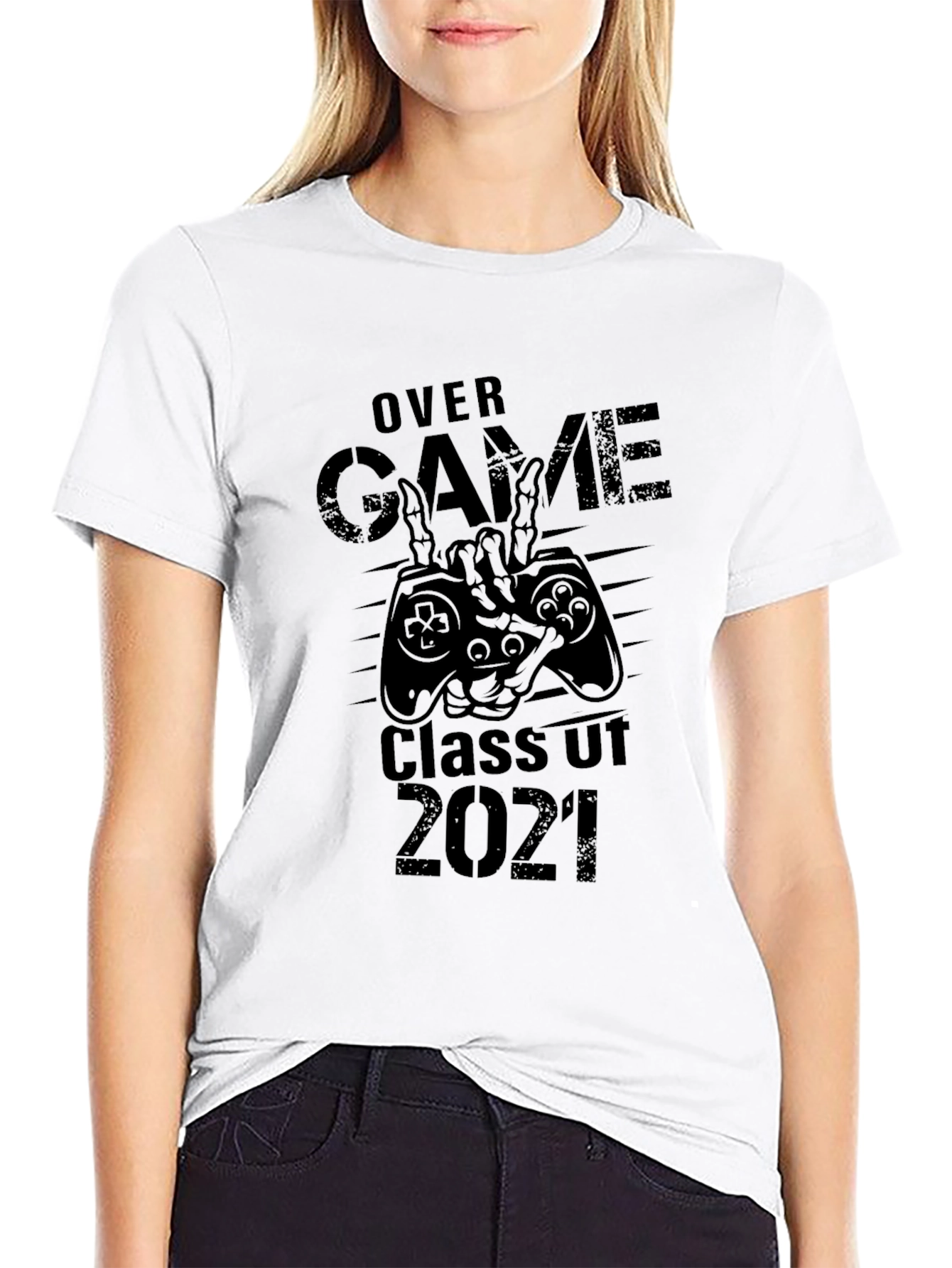Black Gamer Graduation T-Shirt - Class of 2021 view 9