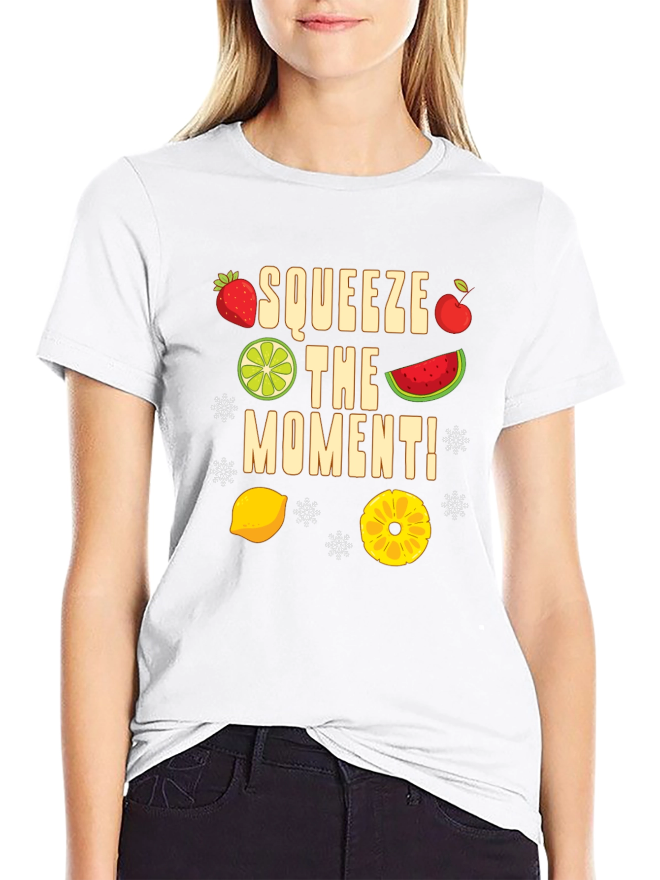 Black Squeeze the Moment Fruit T-Shirt view 9