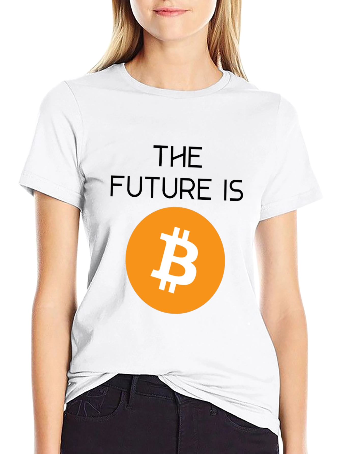 Black Bitcoin Future Graphic Tee - Crypto Black T-Shirt view 9