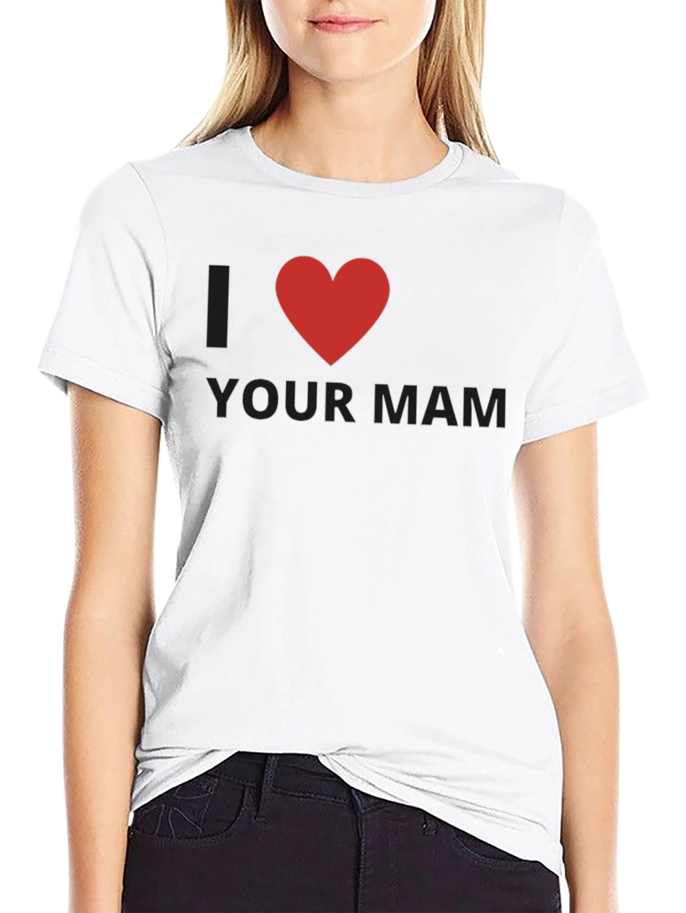 Black I Heart Your Mam Graphic T-Shirt view 9