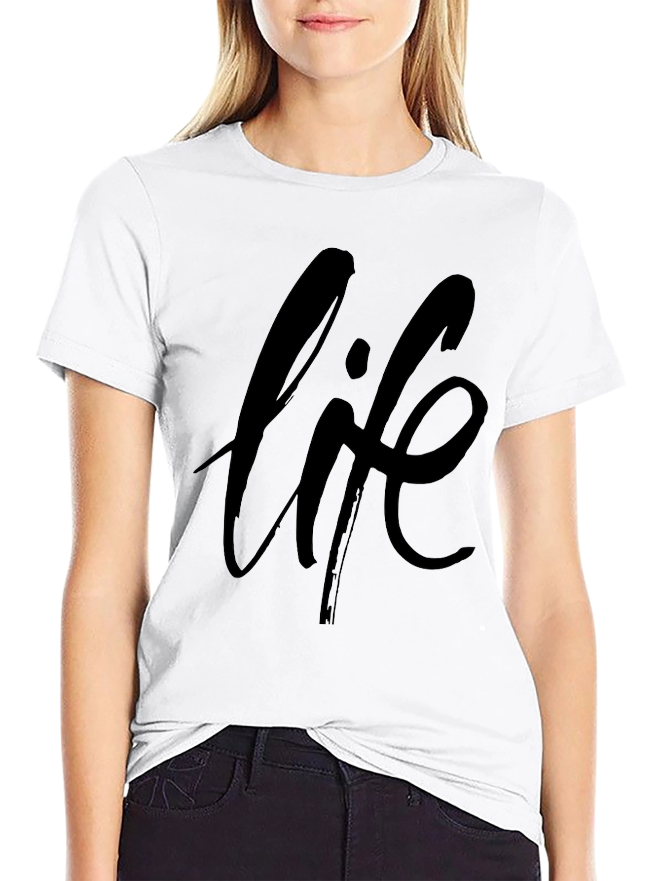 Black Life Graphic Black T-Shirt view 9