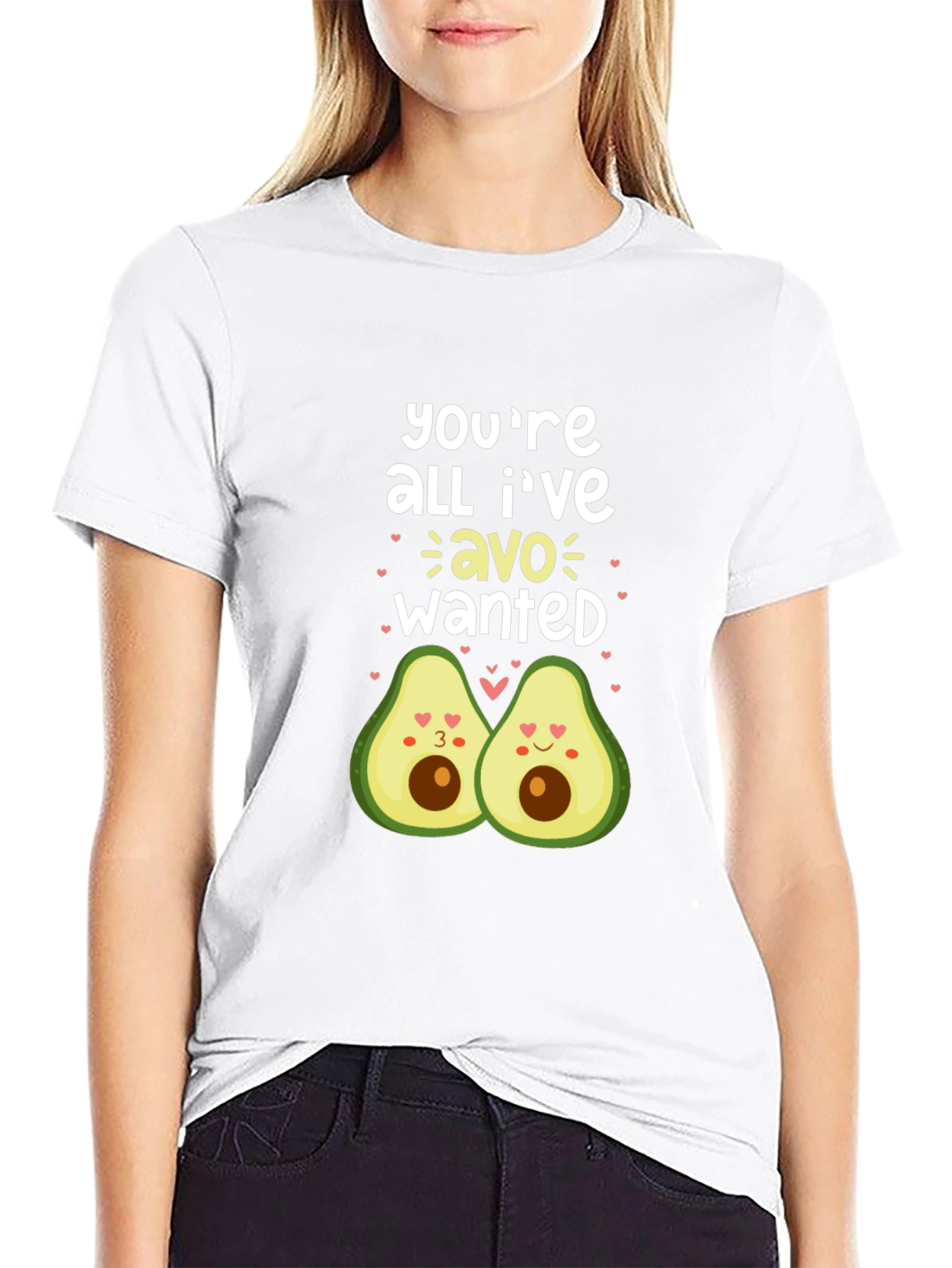 Black You're All I've Avo Wanted Black T-Shirt view 9
