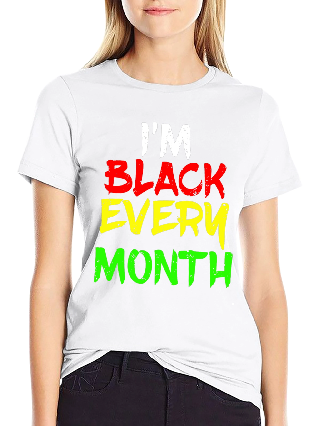 Black I'm Black Every Month Graphic Tee view 9