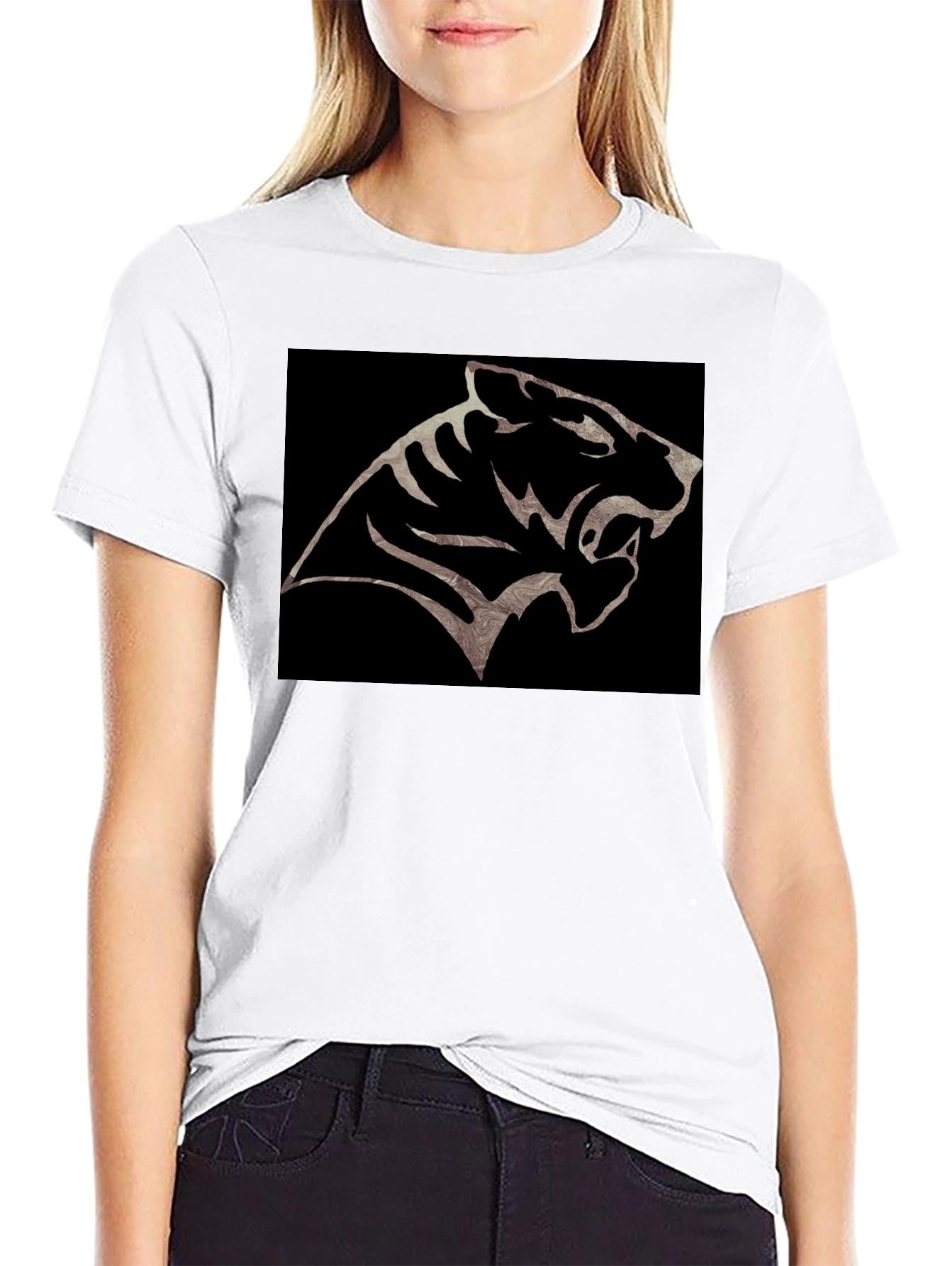 Black Black Tiger Graphic Tee - Fierce Style view 9