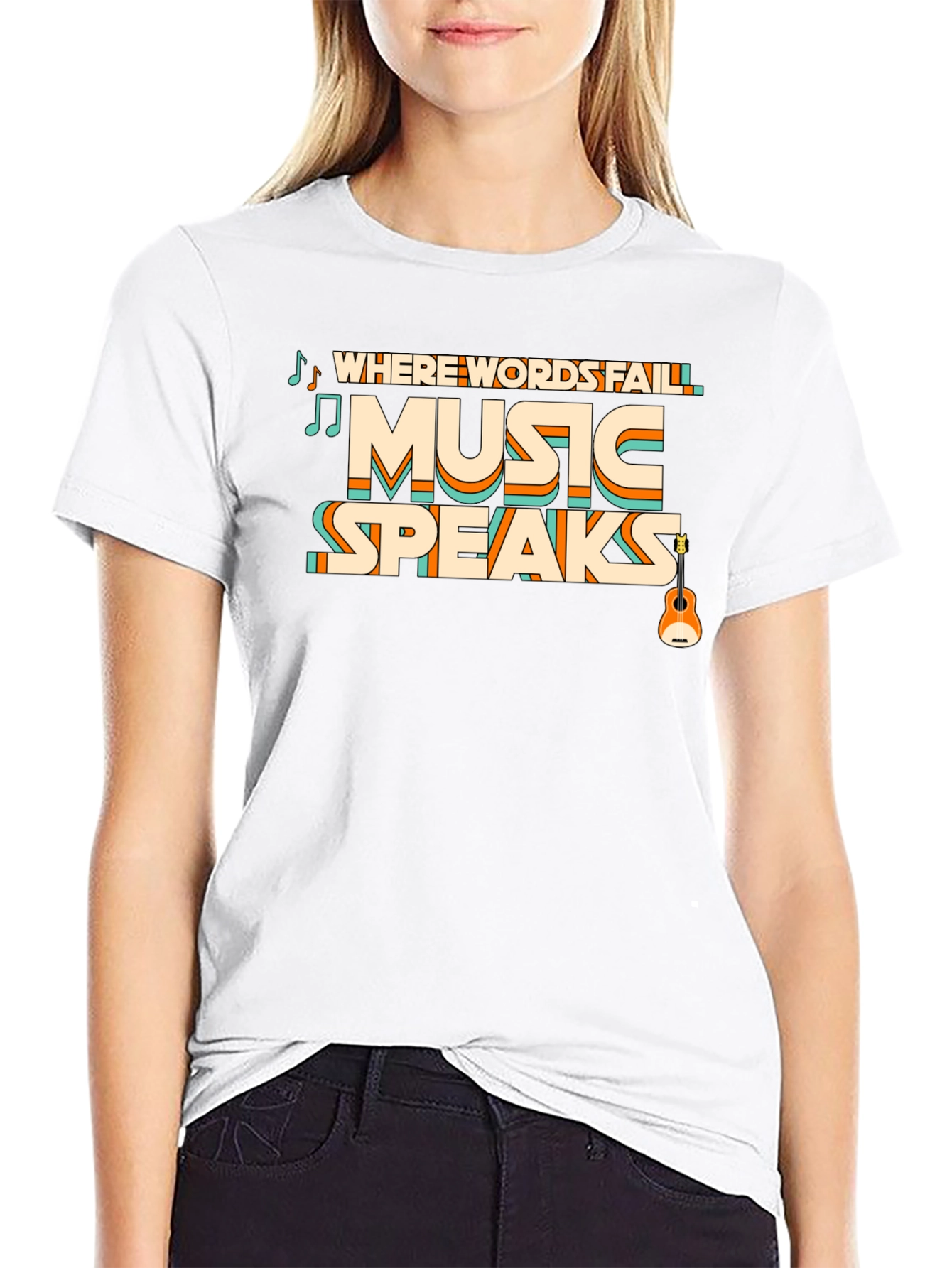 Black Music Speaks Graphic Tee view 9