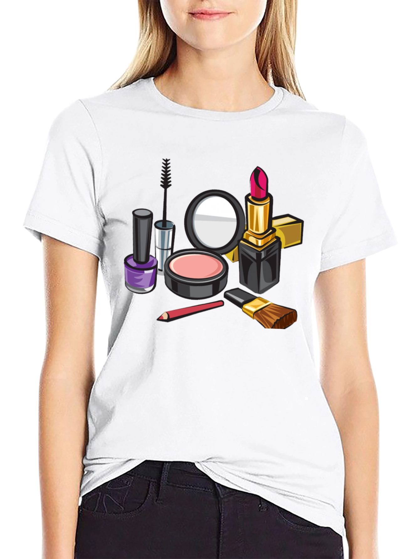 Makeup Kit Graphic Tee - Stylish & Fun! - 9