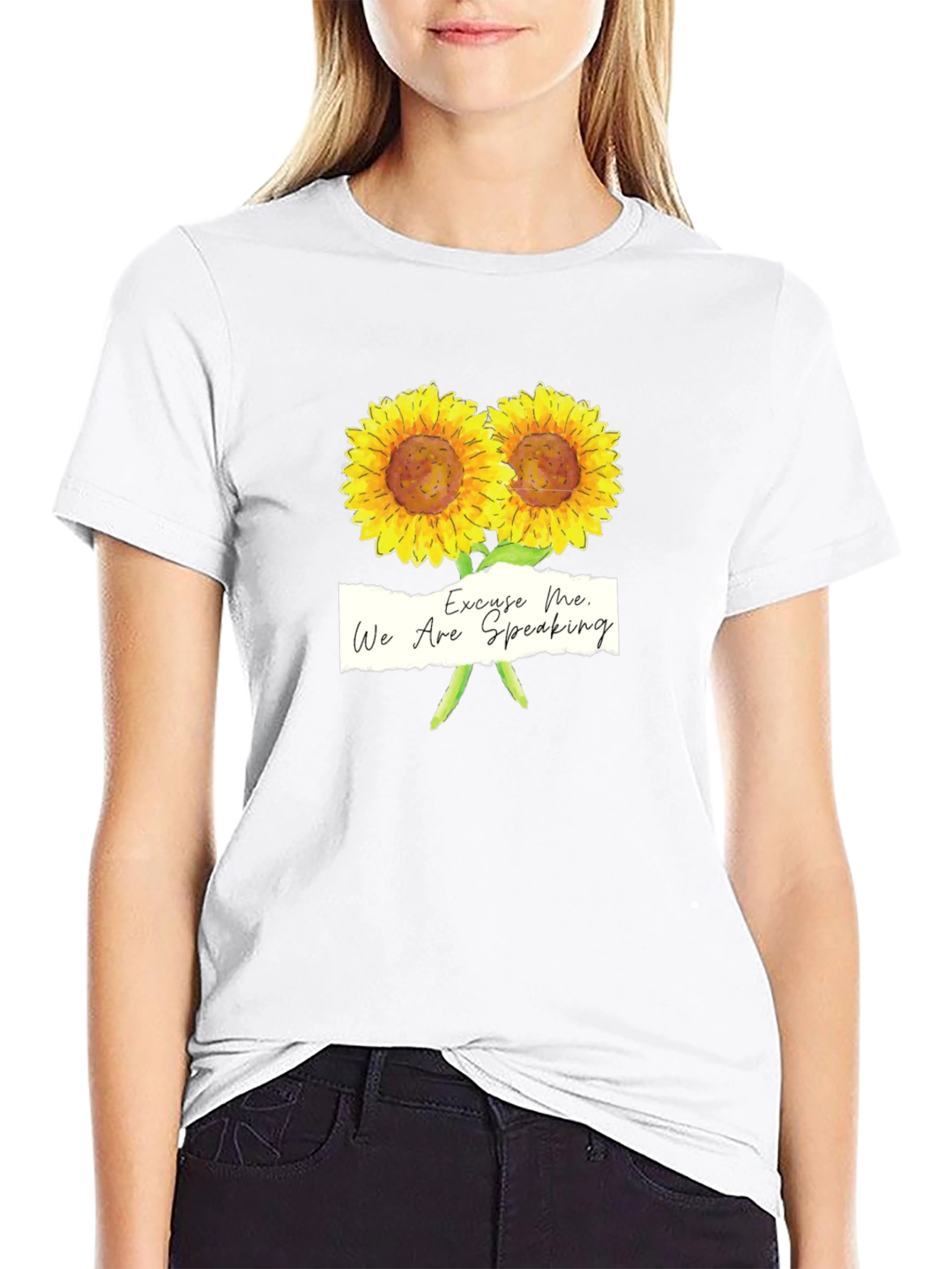 Black Excuse Me, Sunflower Graphic Tee view 9