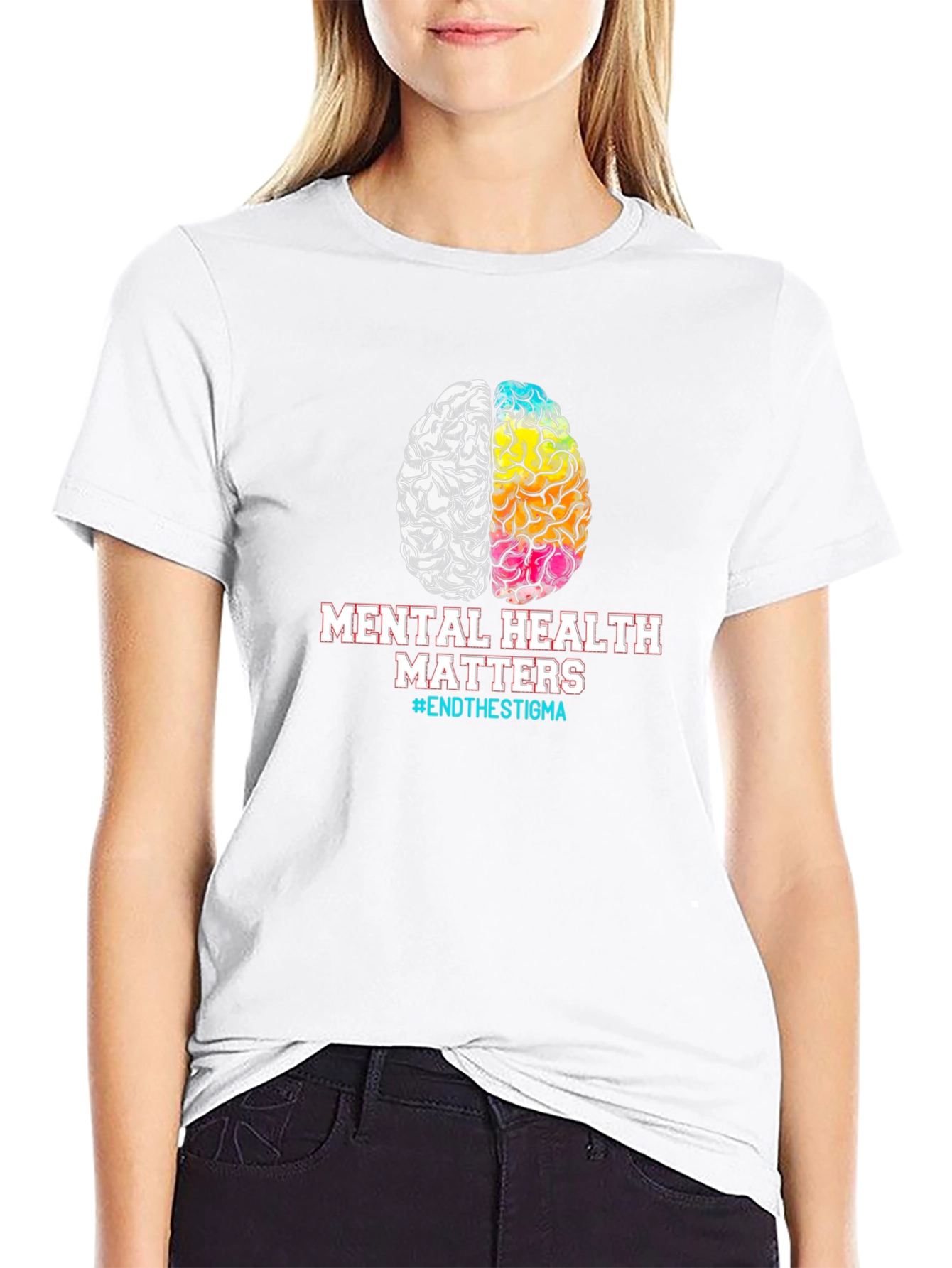 Black Mental Health Matters T-Shirt - End the Stigma view 9