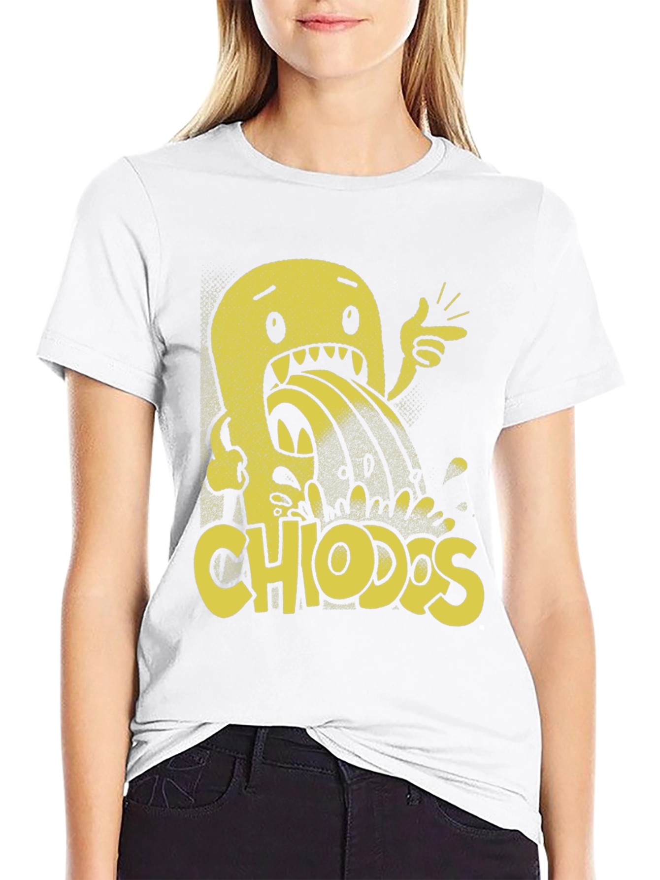 Black Chiodos Graphic Print Black T-Shirt view 9