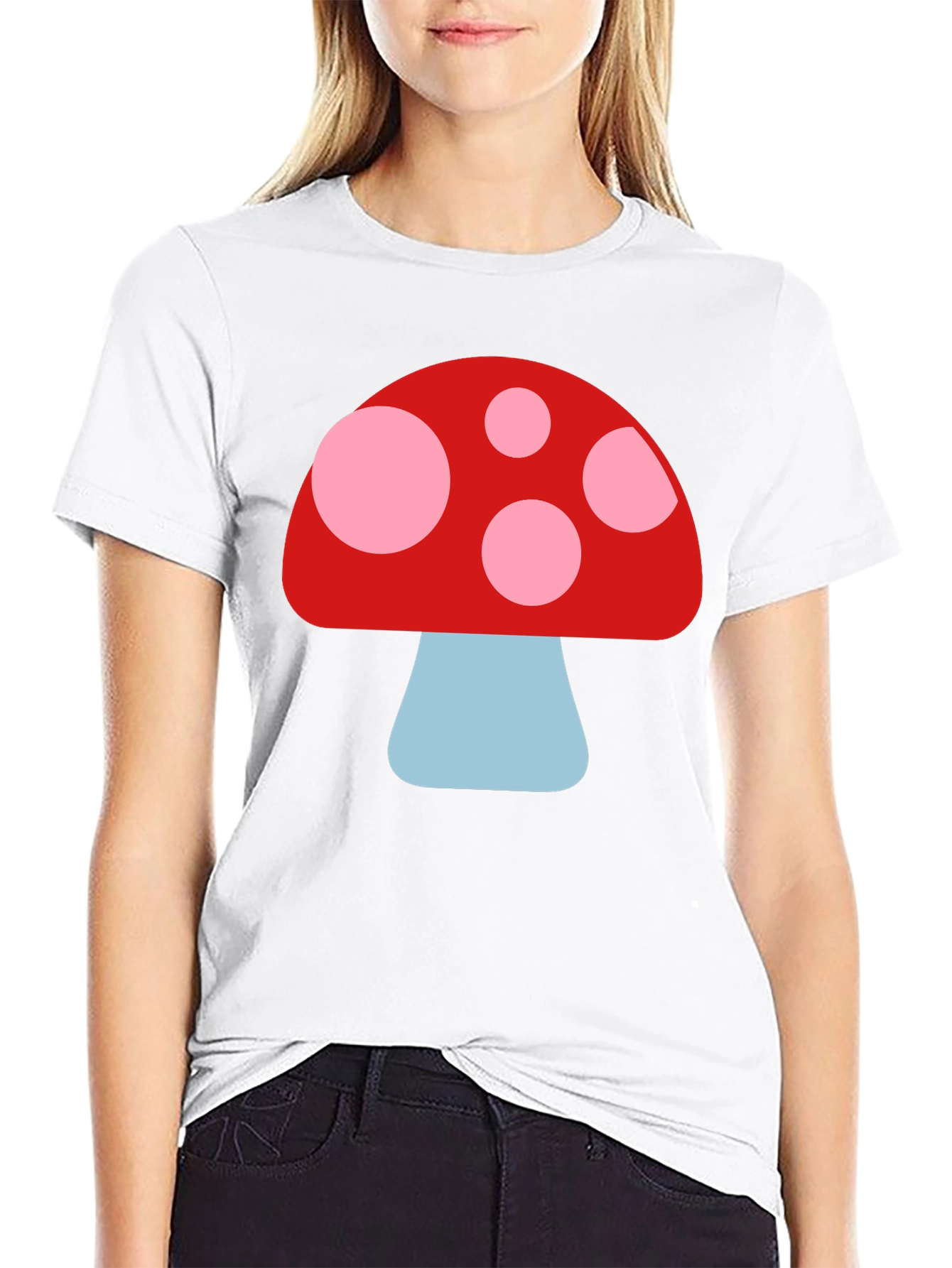 Black Mushroom Graphic Tee - Fun, Unique Design view 9