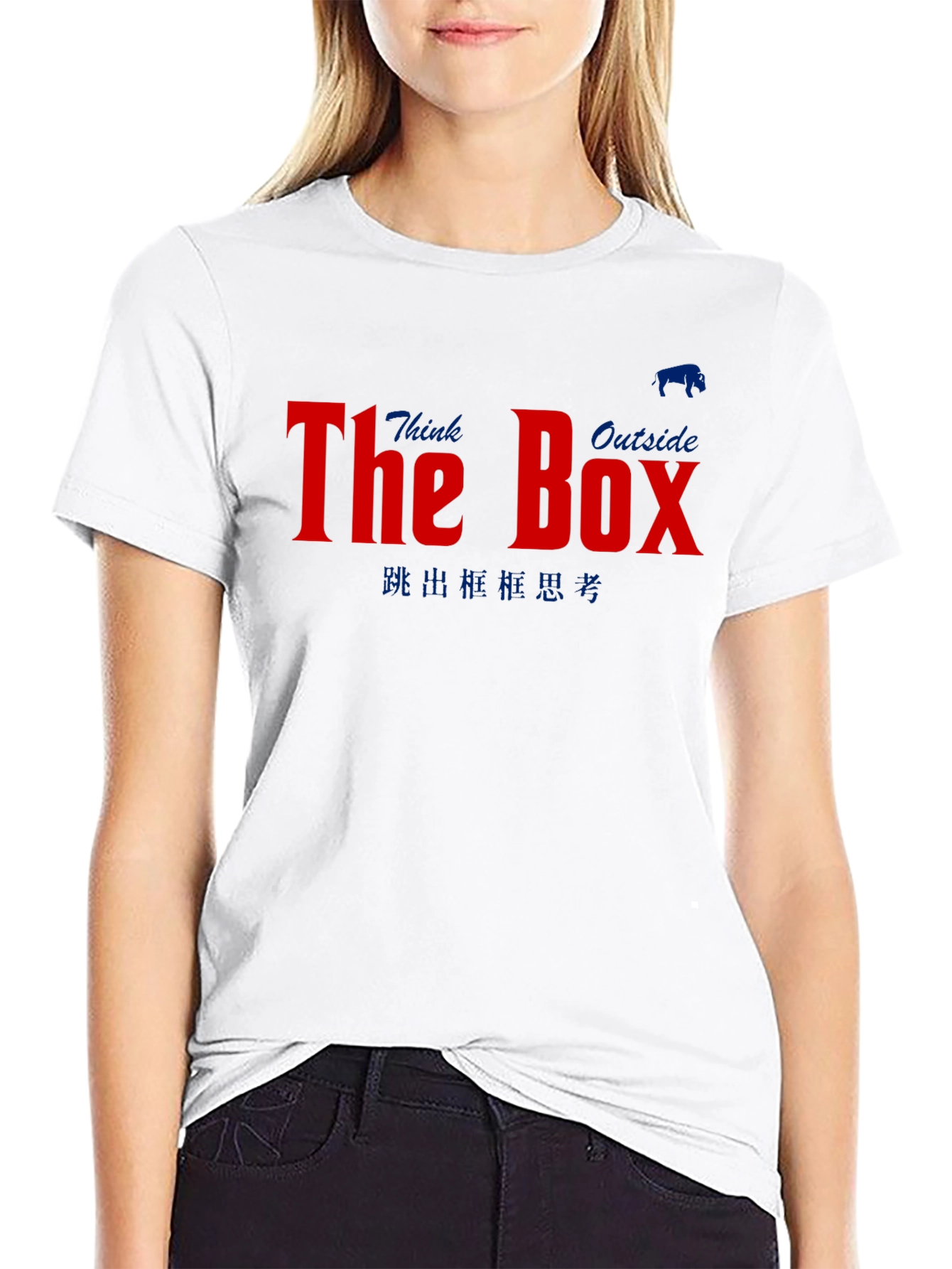 Black Think Outside the Box Black T-Shirt view 9