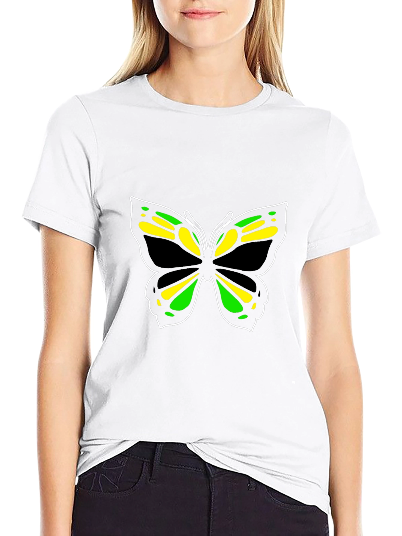 Butterfly Graphic Tee - Stylish Men's Black T-Shirt - 9