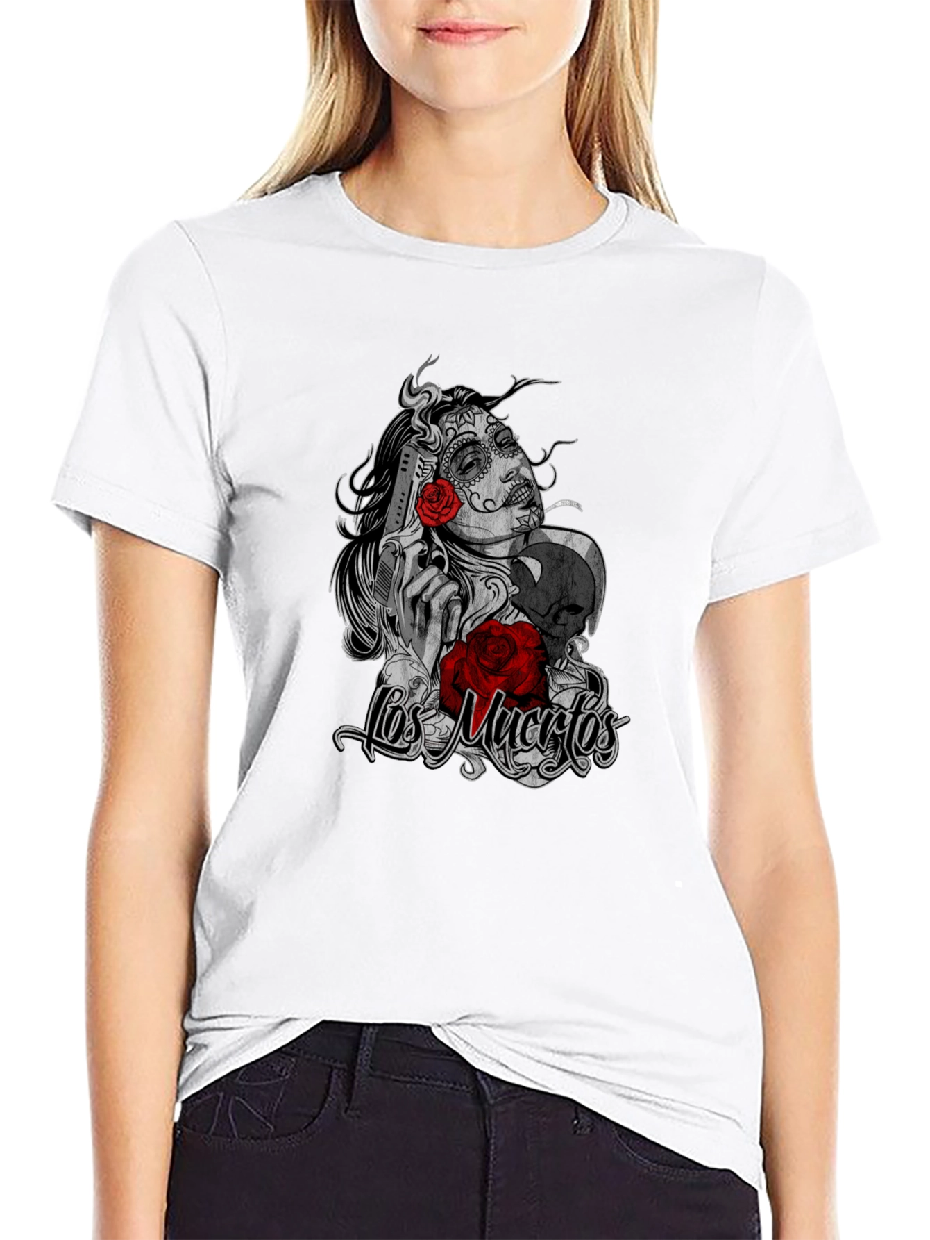 Black Los Muertos T-Shirt view 9