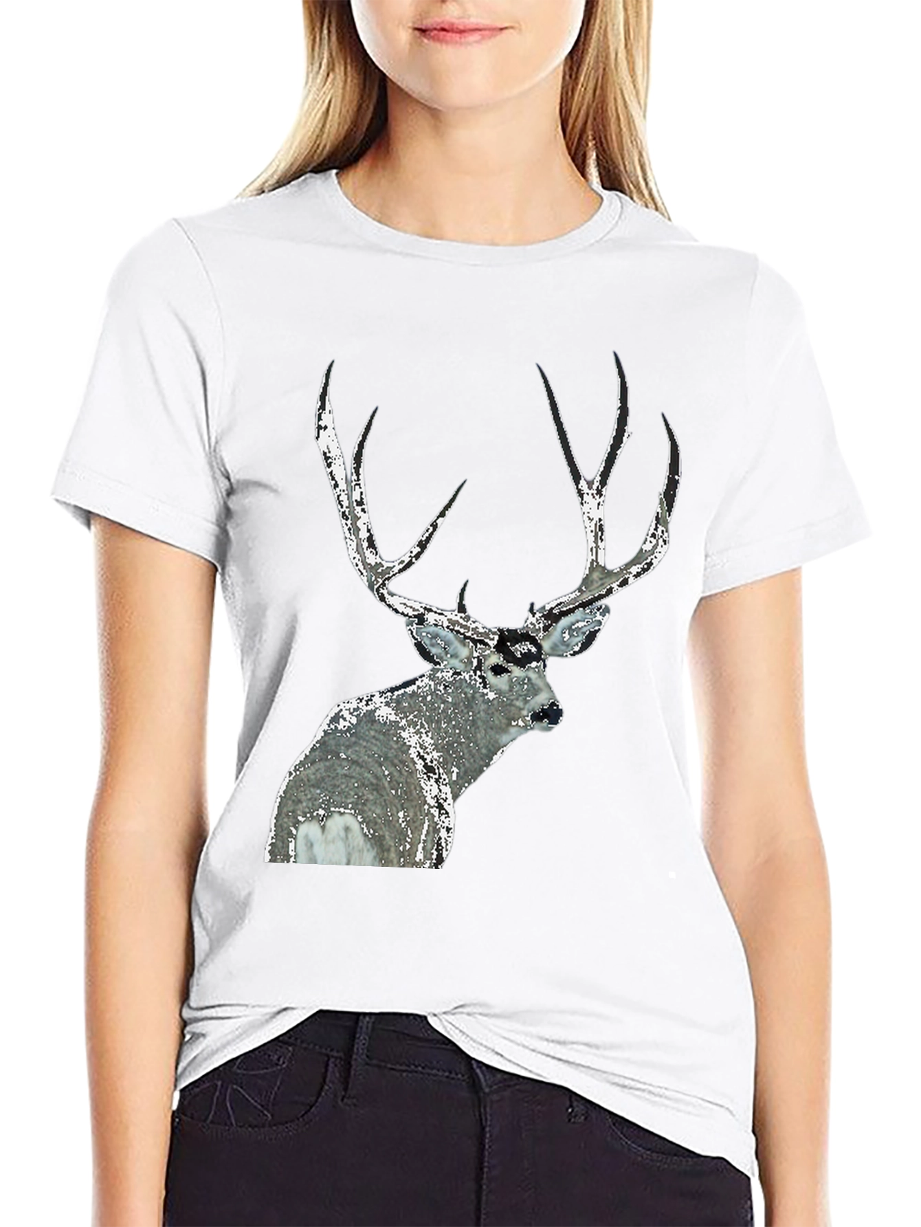 Black Deer Graphic Tee - Black Short Sleeve view 9
