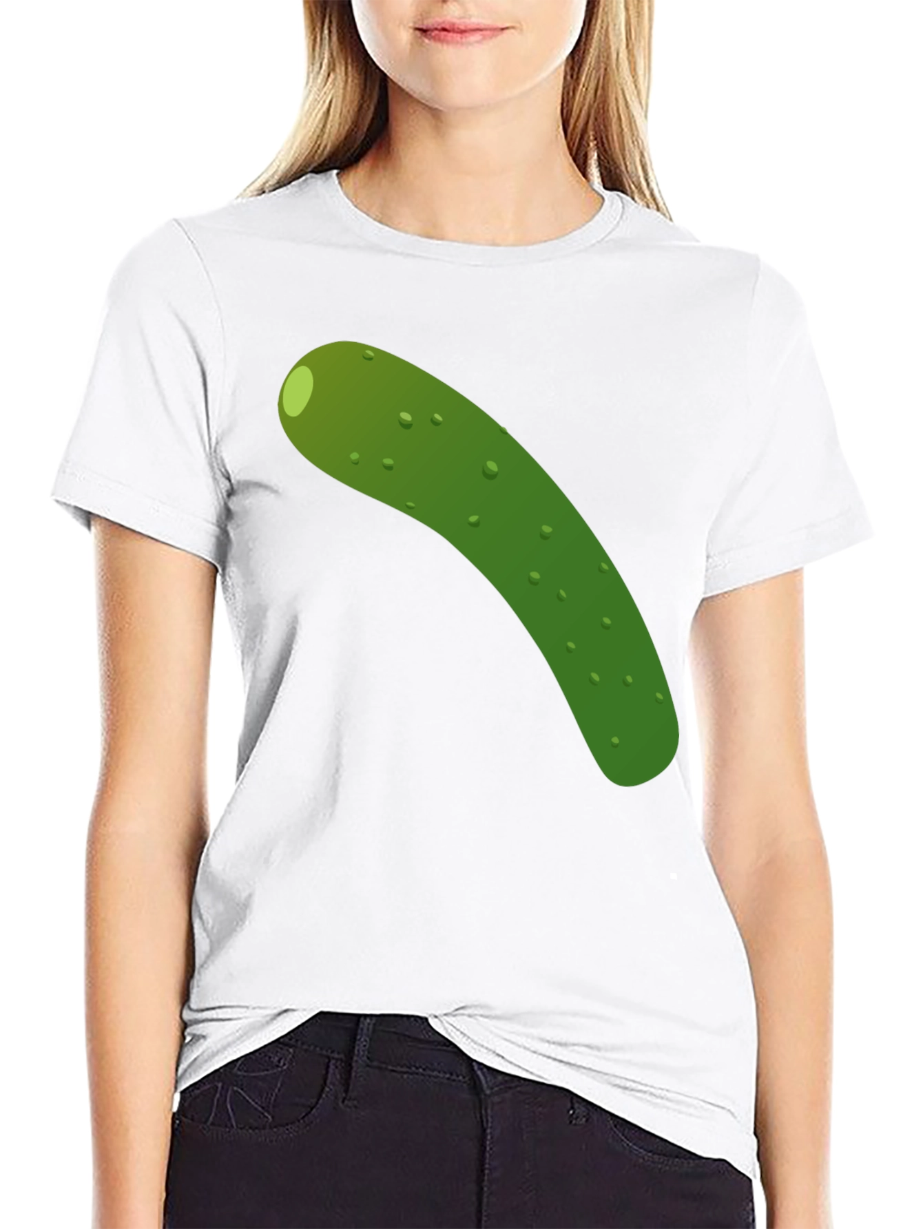 Black Pickle Graphic Tee - Black Cotton T-Shirt view 9