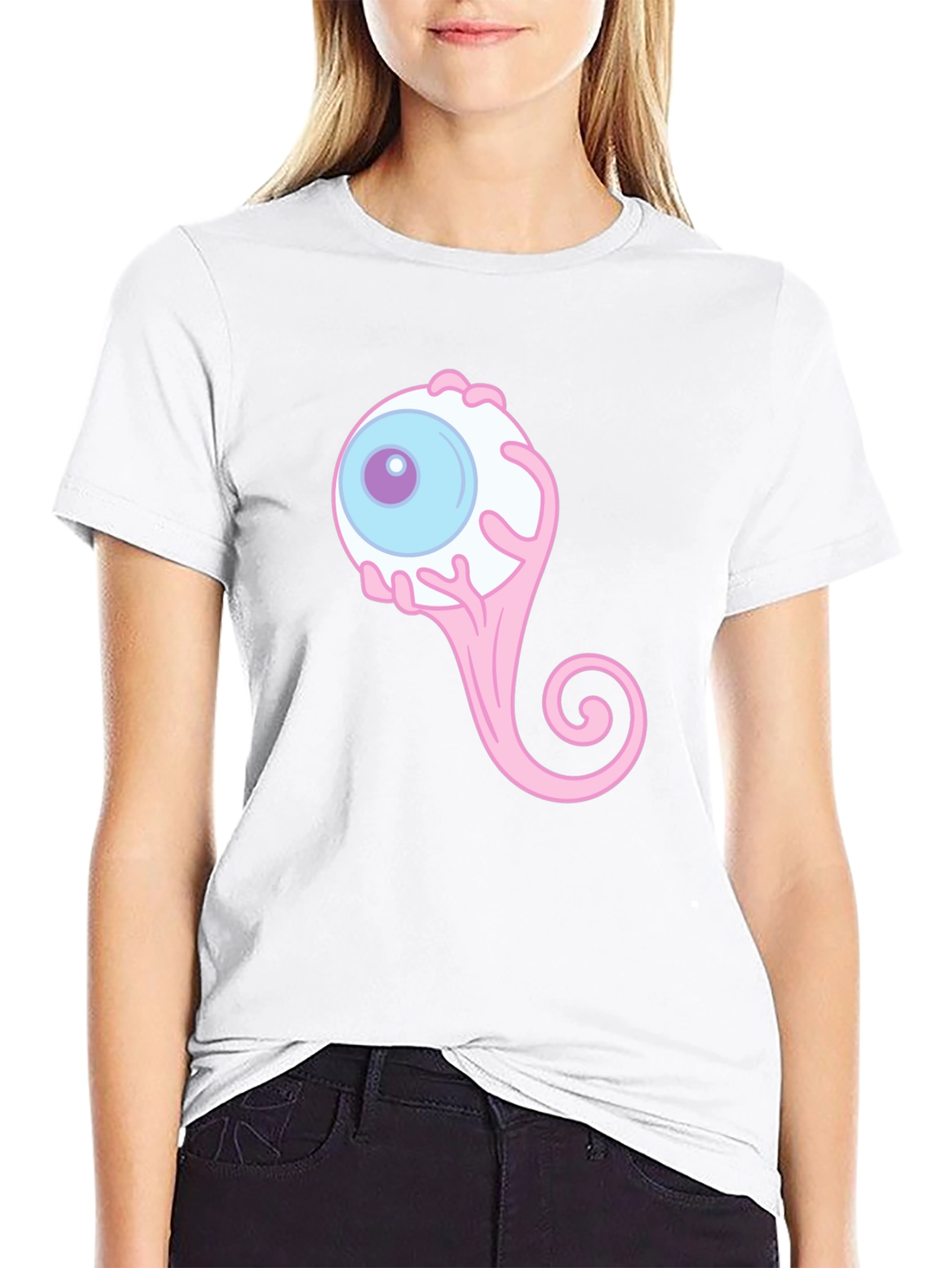 Black Eyeball Graphic Tee - Quirky & Unique Design view 9