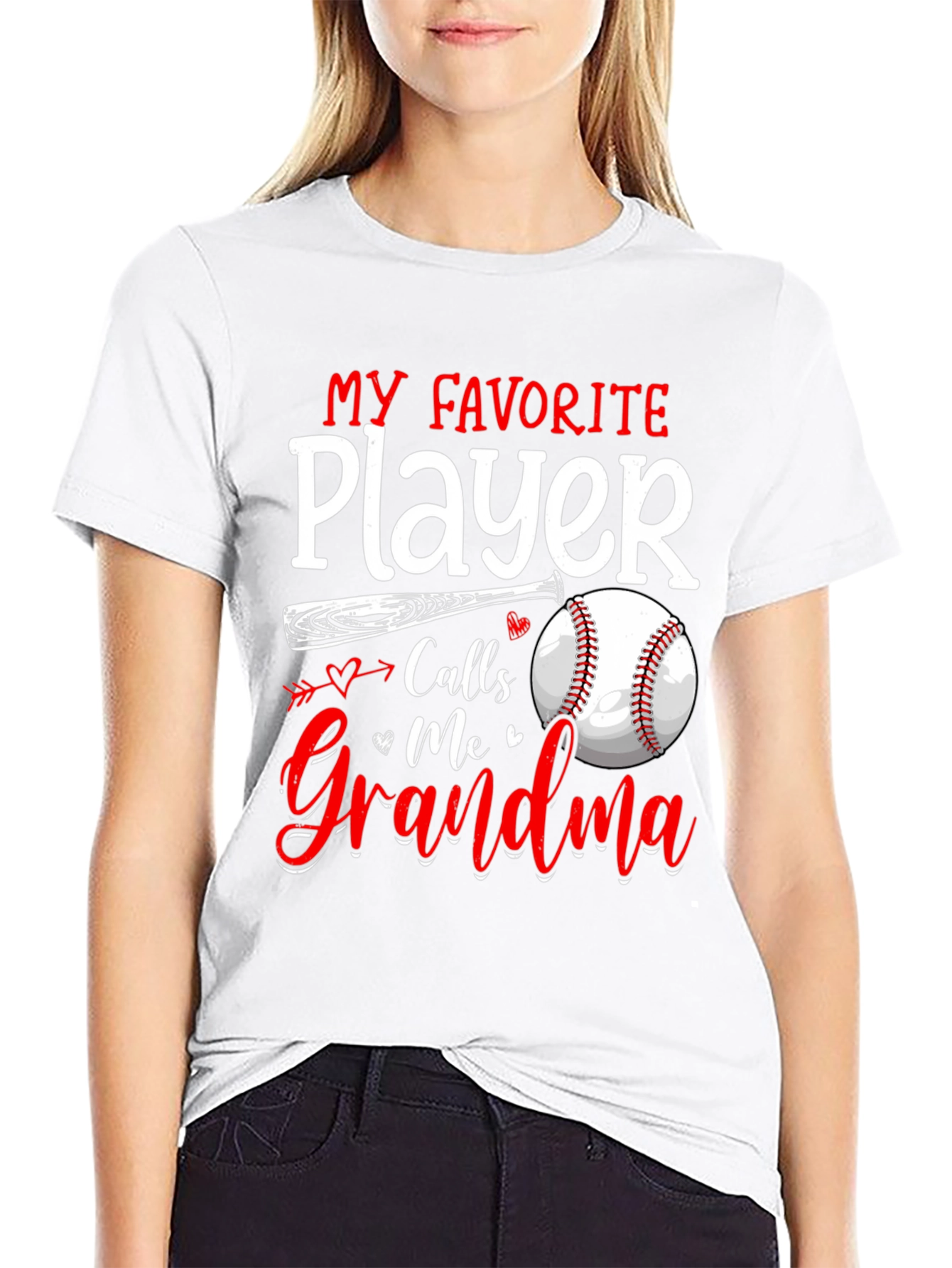 Black Grandma's Favorite Baseball Player T-Shirt view 9
