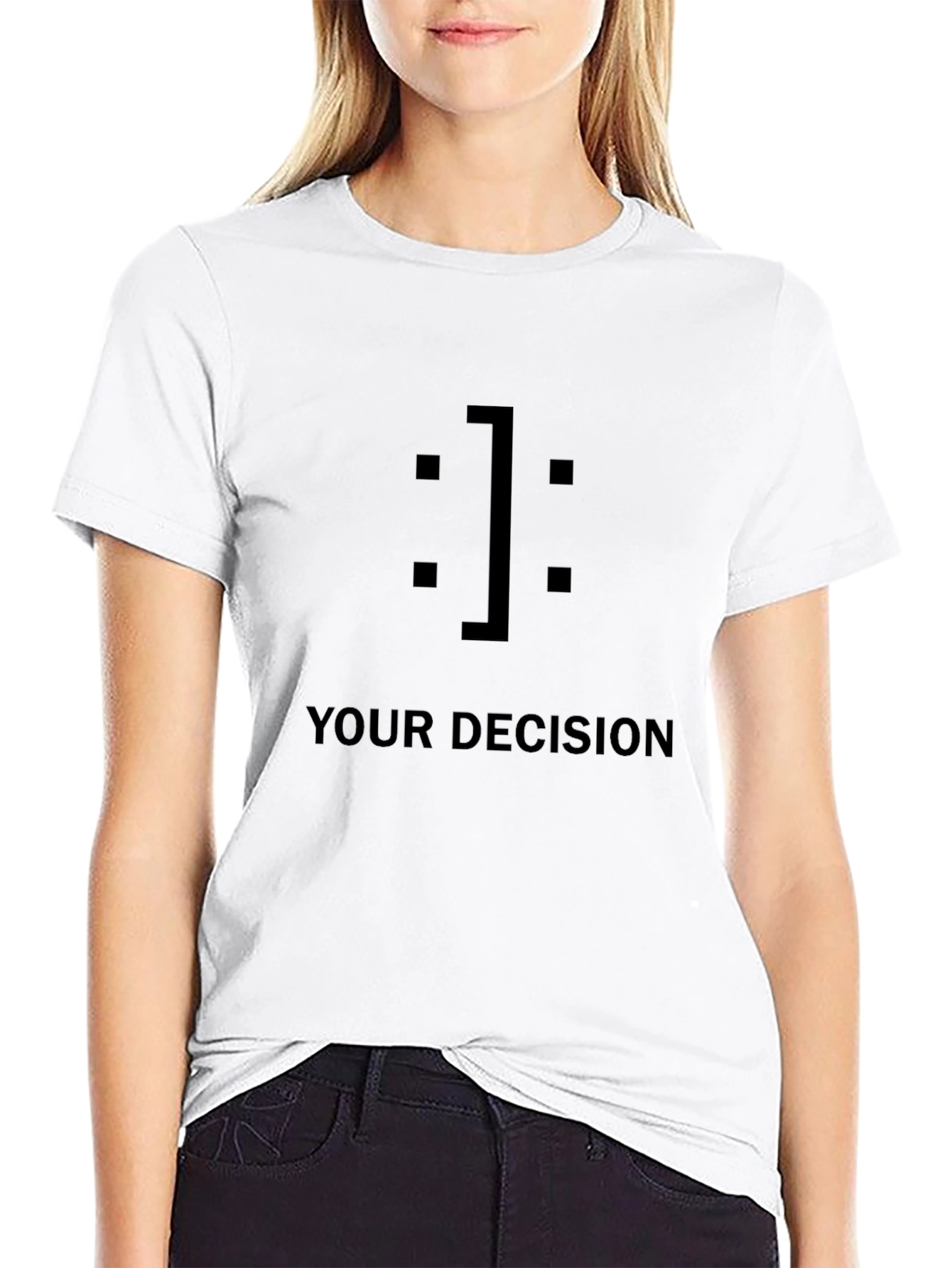 Black Your Decision Graphic Tee - Soft Cotton, Casual Style view 9
