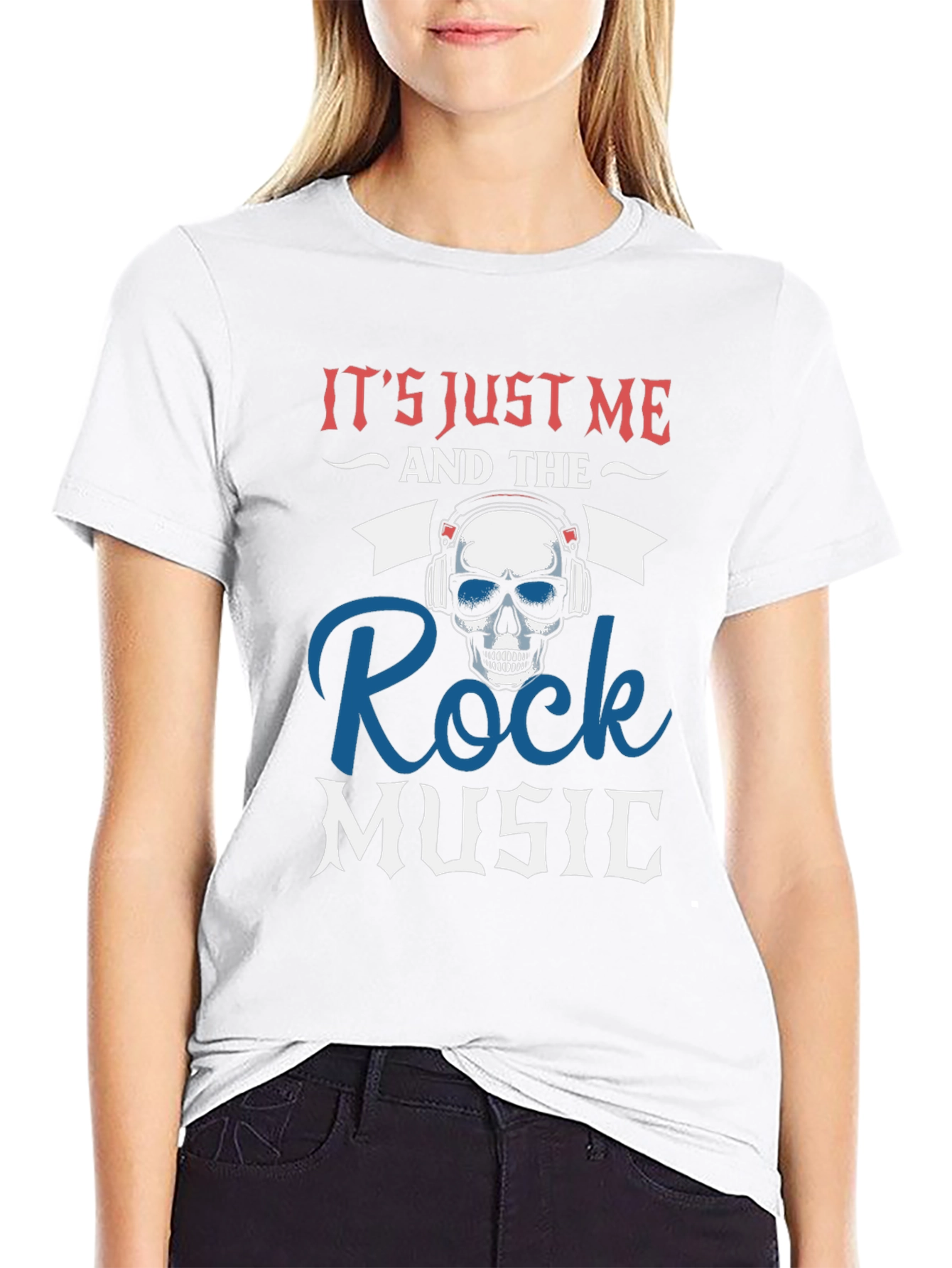 Black Rock Music Skull T-Shirt - 'It's Just Me' view 9