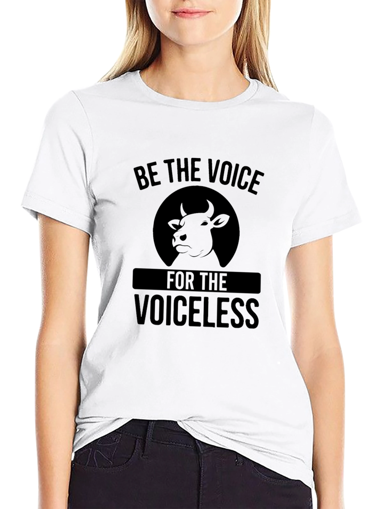 Black Be the Voice for the Voiceless T-Shirt view 9