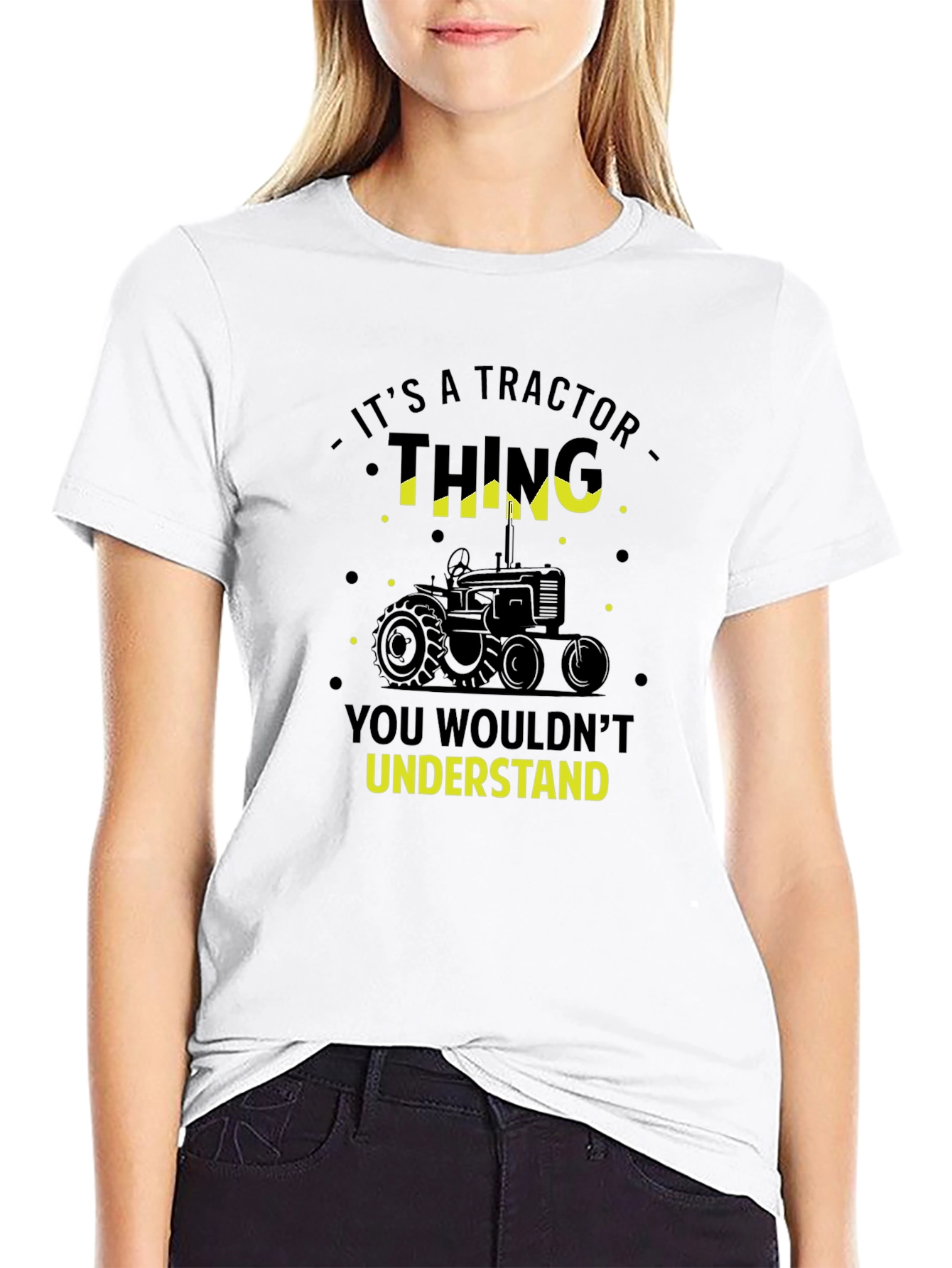 Black Tractor Thing T-Shirt - You Wouldn't Understand! view 9
