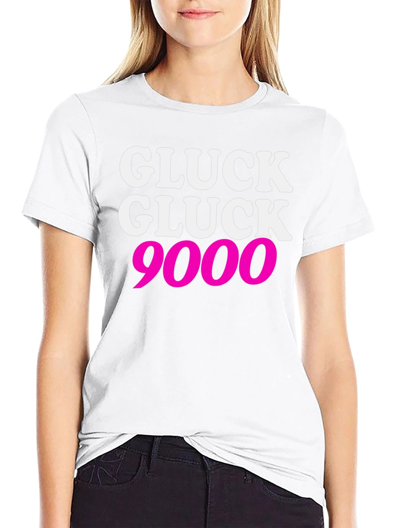 Black Gluck Gluck 9000 T-Shirt - Bold Graphic Tee view 9
