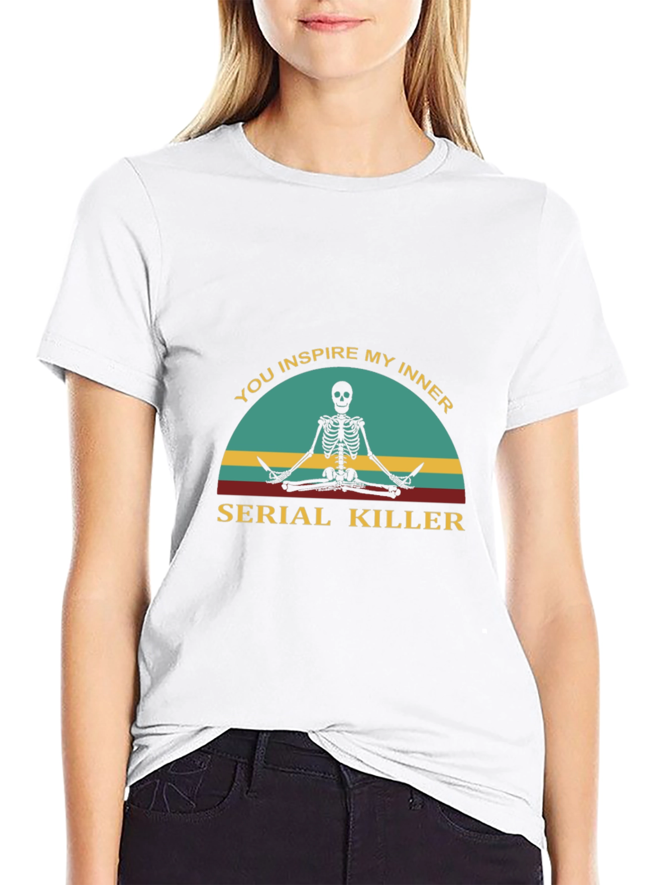 Black Inspire My Inner Serial Killer Tee view 9