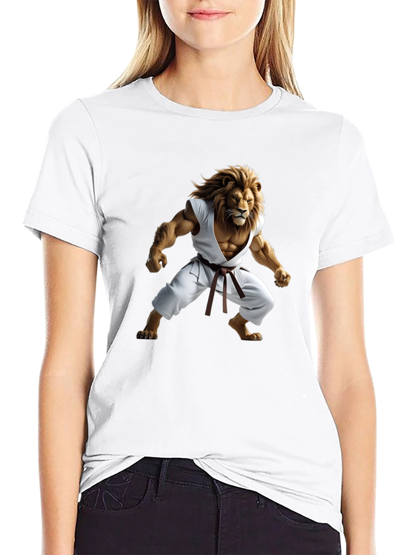 Black Lion Karate Master Black T-Shirt view 9