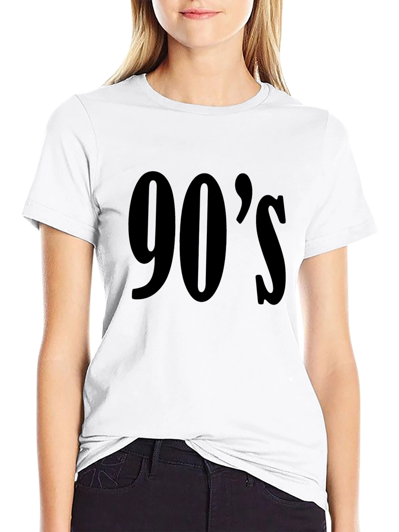 Black 90's Throwback Graphic Tee - Vintage Style view 9